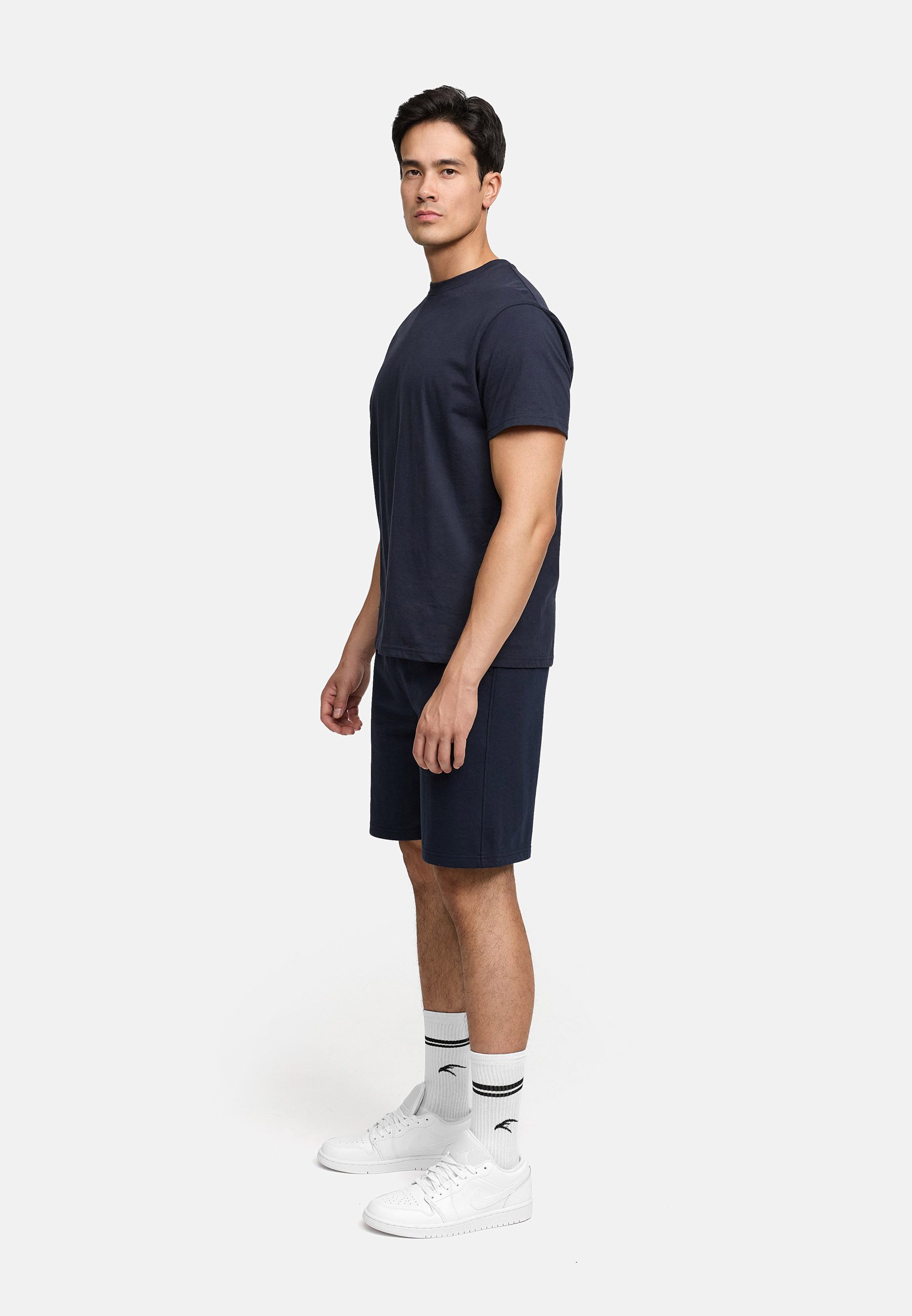 INDICODE Freizeitanzug Herren Comfy Shirt Herrenshorts Set (2-tlg), mit praktischen Seitentaschen an der Shorts – Bild 4 von 5