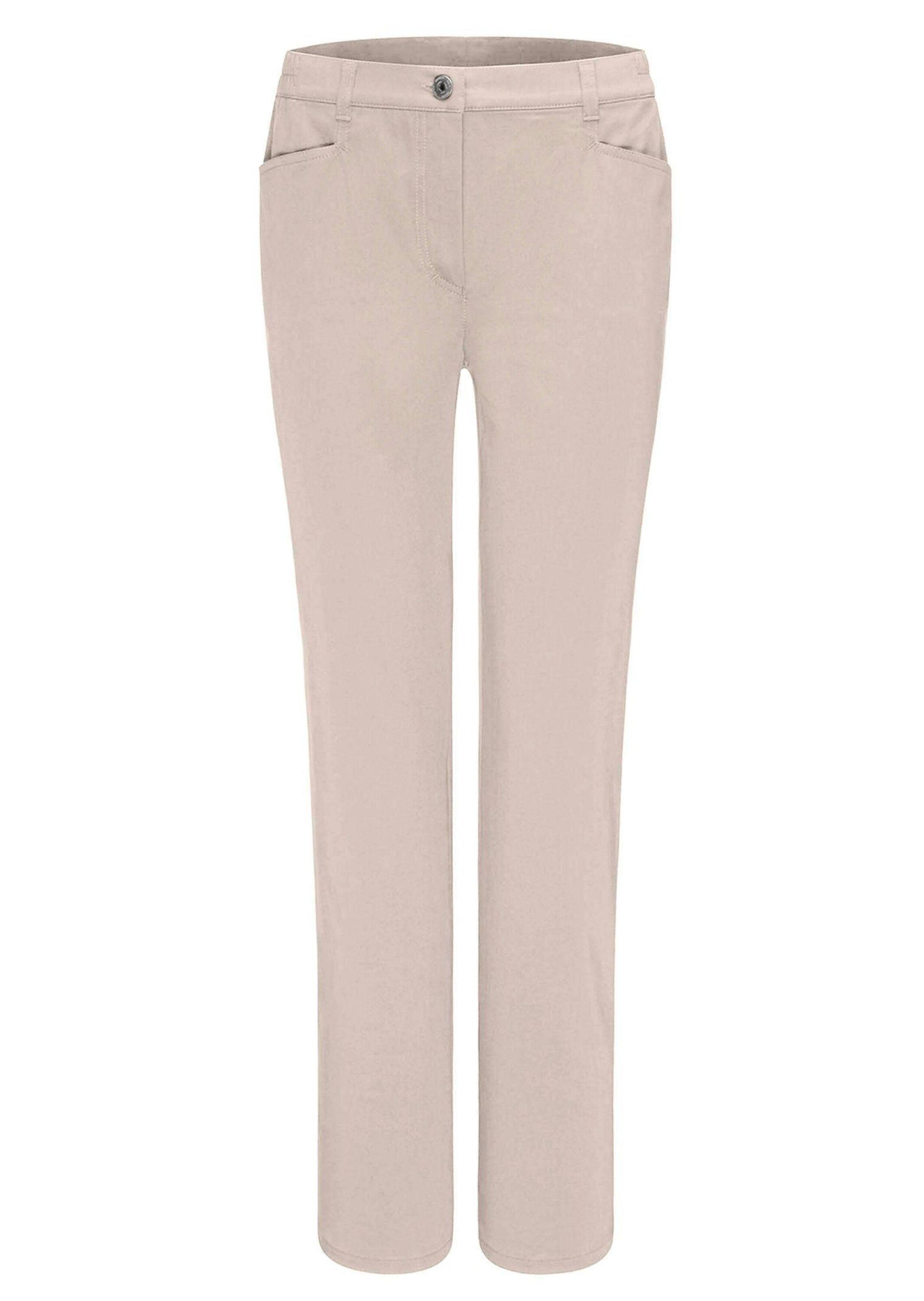 GOLDNER Stoffhose Kurzgröße: Baumwollhose mit Dehnbund Stoffhose mit Eingrifftaschen, Gürtelschlaufen und Knöchellänge – Bild 2 von 3