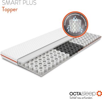 Topper Octasleep Smart Plus Topper, 90x200, 180x200cm und weitere Größen, OCTAsleep, 7 cm hoch, Kaltschaum, Komfortschaum, Viscoschaum, OCTAspring® Aerospace Technologie, atmungsaktiv