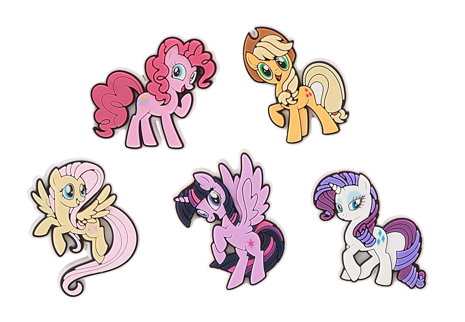 Crocs Schuhanstecker Jibbitz™ My Little Pony: Friendship is Magic (Set, 5-tlg., Kein Spielzeug. Nicht für Kinder unter 3 Jahren geeignet), Schuh Charms für My Little Pony Fans
