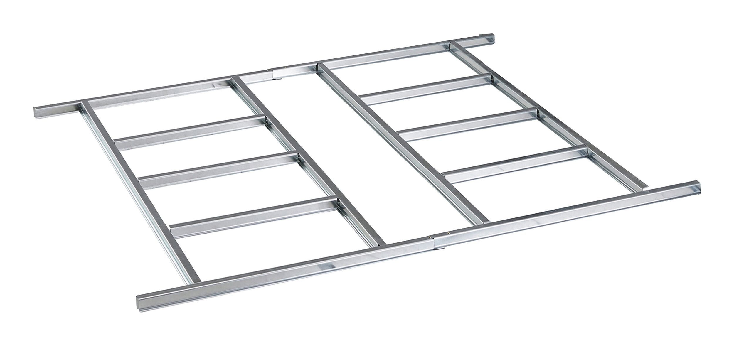 Floraworld Fundamentrahmen, für Gerätehäuser Größe 3 Lightline, Fundamentprofil zu Pultdach-Haus 012882 216 x 116 x 3 cm