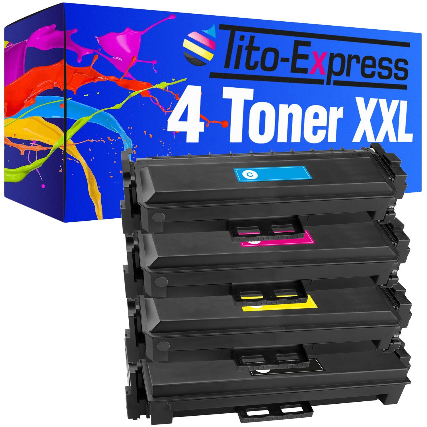 Tito-Express Tonerpatrone, (Multipack, 1x Black, 1x Cyan, 1x Magenta, 1x Yellow), für MFP m477fdw Color Laserjet Pro MFP M477fdw M477fdn M452nw M377dw