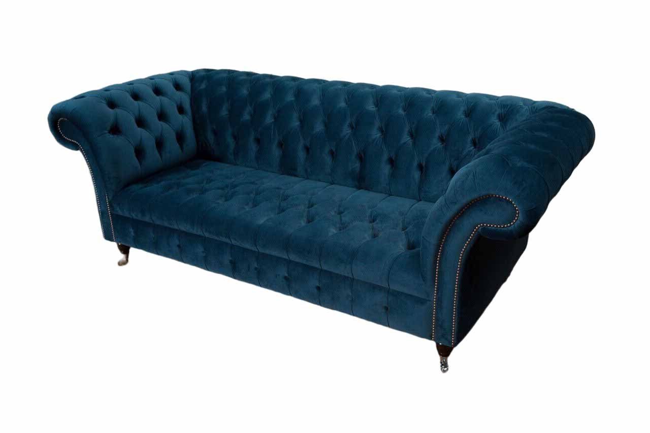 Chesterfield Textil Dreisitzer JVmoebel Sofas Sofa Design Chesterfield-Sofa, Wohnzimmer Klassisch