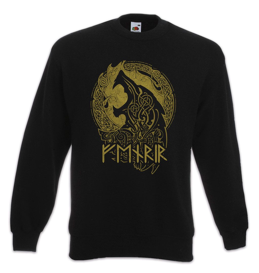 Sweatshirt Viking Fenrir C Sweatshirt Fenris Fenriz Wolf Wolves Geri Freki