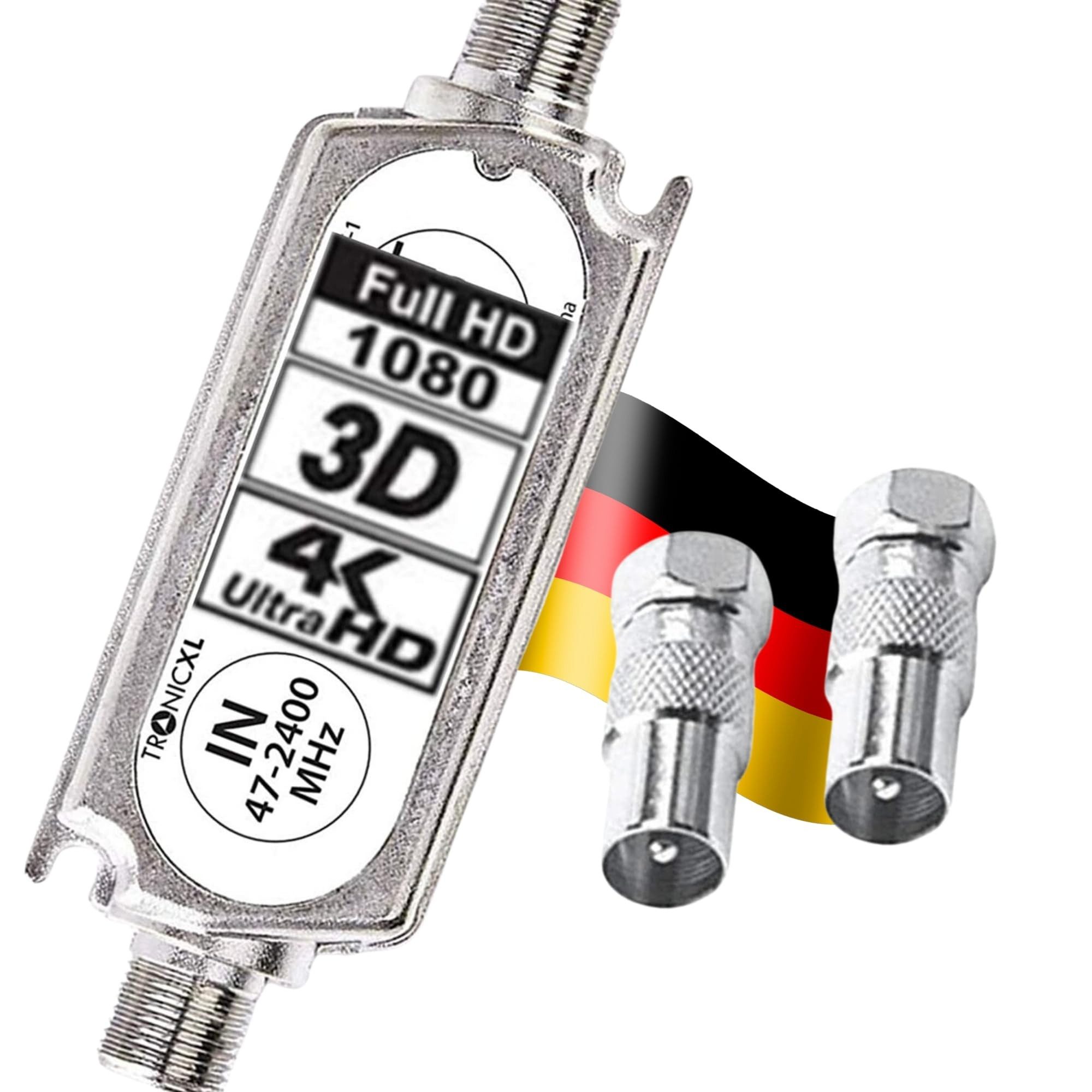 TronicXL Signalverstärker Lnb Sat Schüssel DVBT Antenne 20dB DVBS2 DVB-S2 Leistungsverstärker