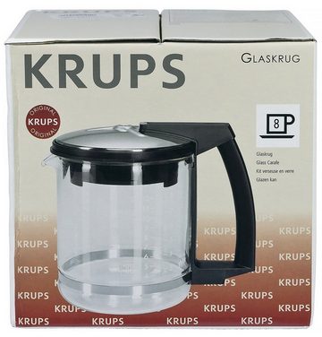 Krups Kaffeekanne Glaskanne F0464210F mit Filter und Deckel, für Filterkaffeemaschine Druckbrühautomaten