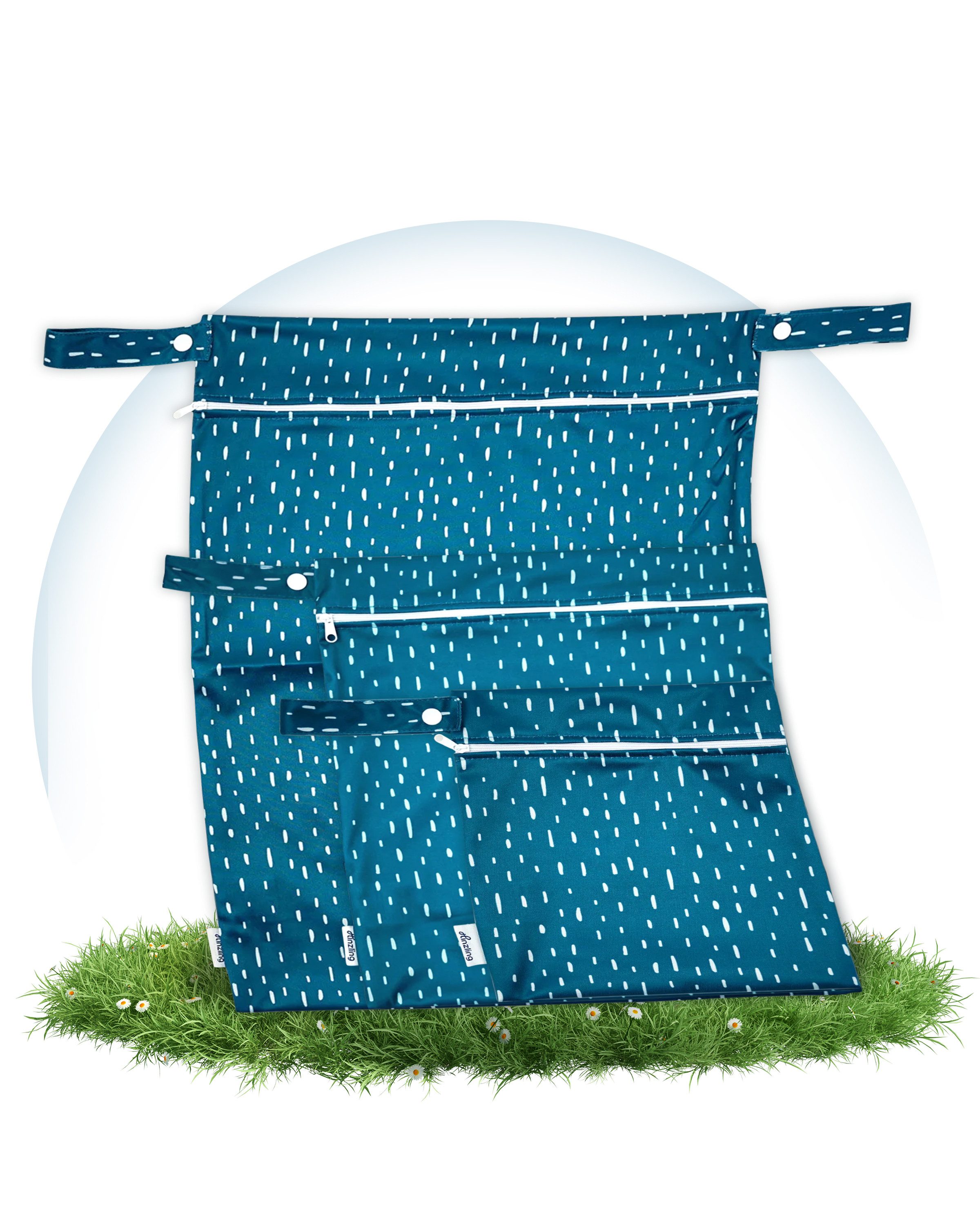 Hinzling Windeltasche Wetbag für Stoffwindeln – Nachhaltige Wetbags aus recyceltem Polyester