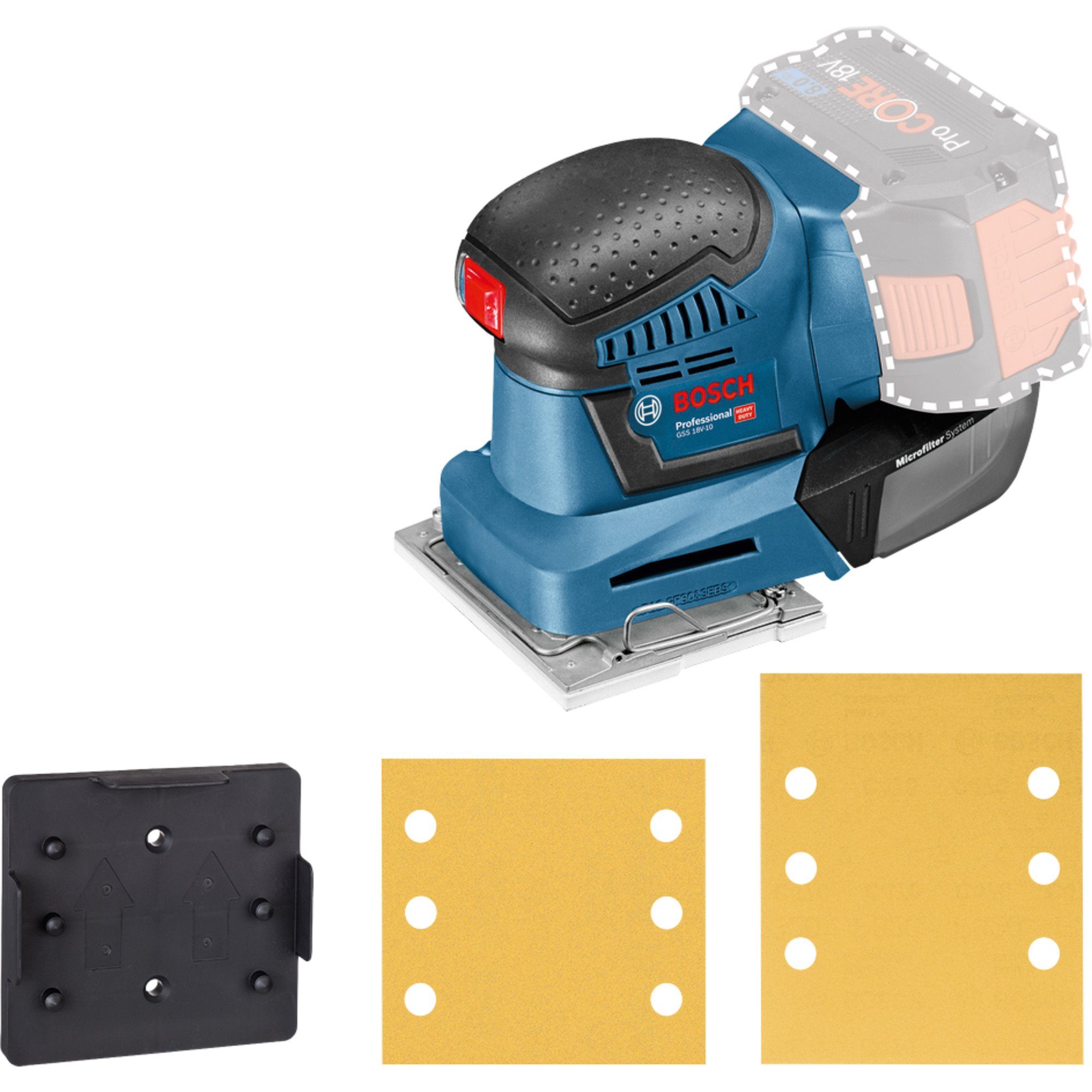 Bosch Professional Орбитальная шлифовальная машина Bosch Professional Akku-Schwingschleifer GSS