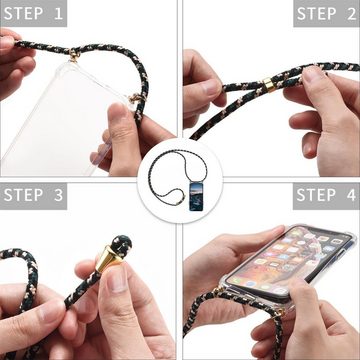 CoolGadget Handykette Handyhülle mit Handyband für Apple iPhone 14 Plus 6,7 Zoll, Case zum Umhängen Kette Halsband Kordel mit Hülle für iPhone 14 Plus