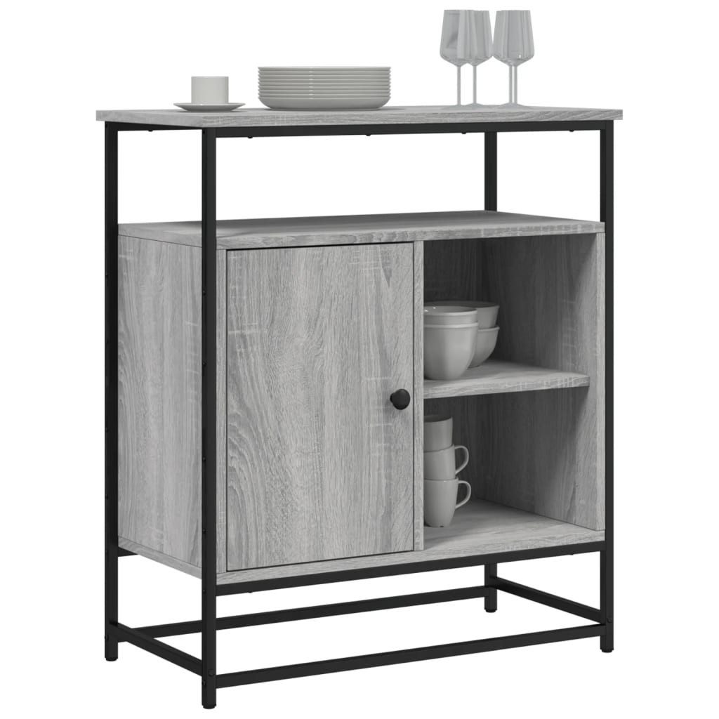 vidaXL Sideboard Sideboard Grau Sonoma 69x35x80 günstig online kaufen