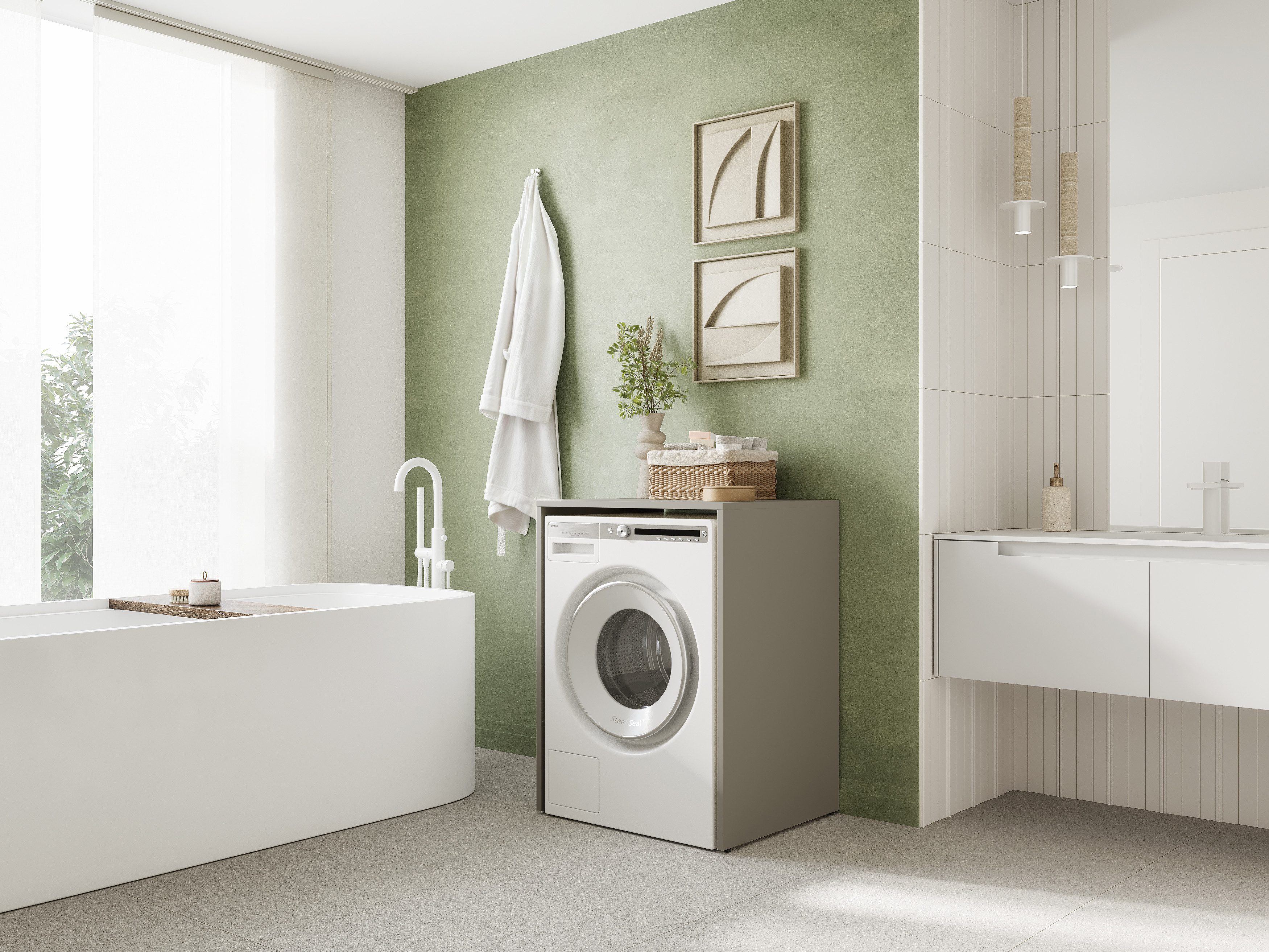 Platan Room Waschmaschinenumbauschrank Waschmaschinenschrank 90 x günstig online kaufen