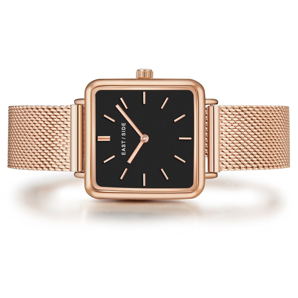 Eastside Automatikuhr Grand roségold, mit Milanaise-Armband