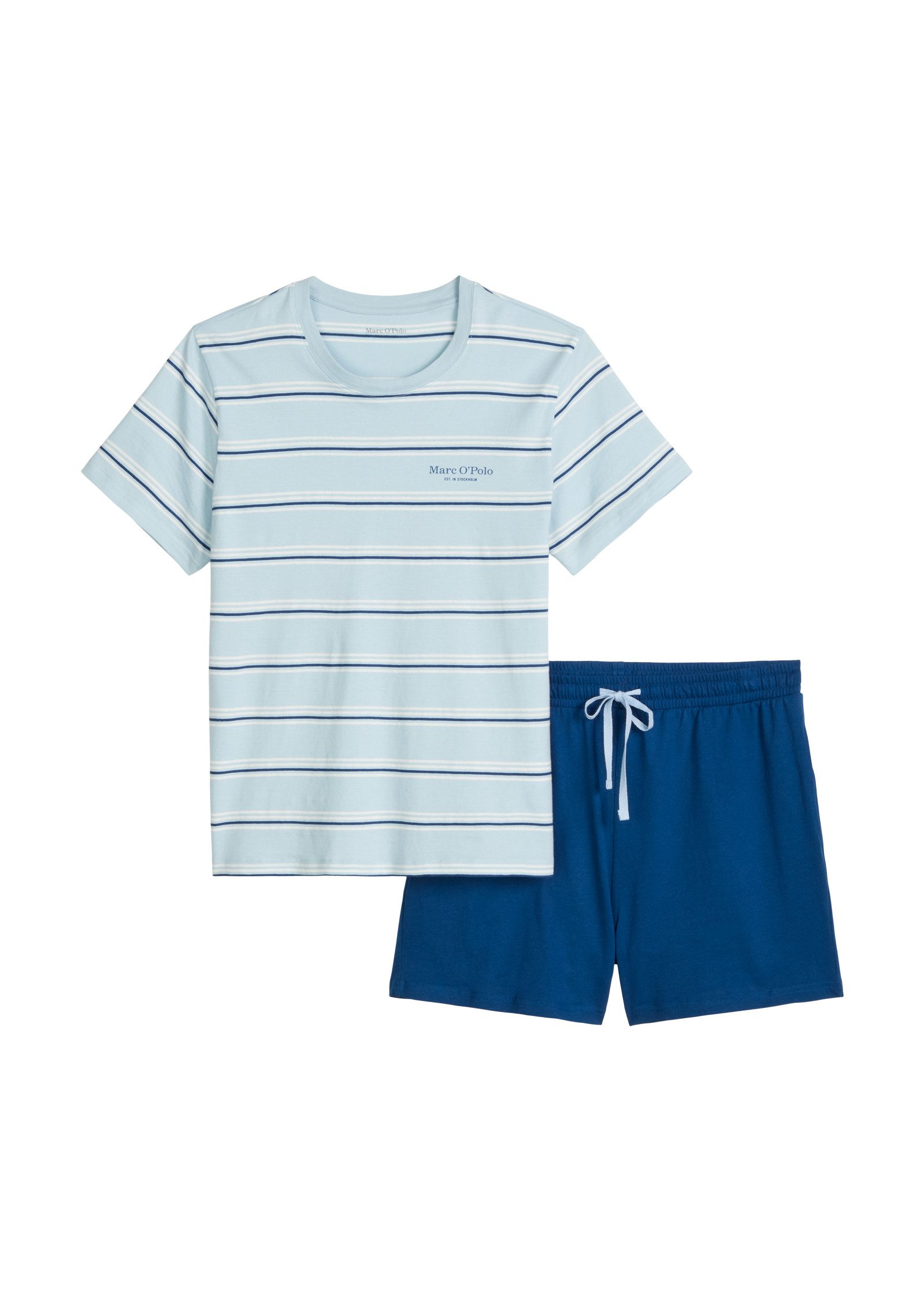 Marc O'Polo Shorty Mix N Match Cotton (2 tlg) mit kurzem Arm und Rundhalsau günstig online kaufen