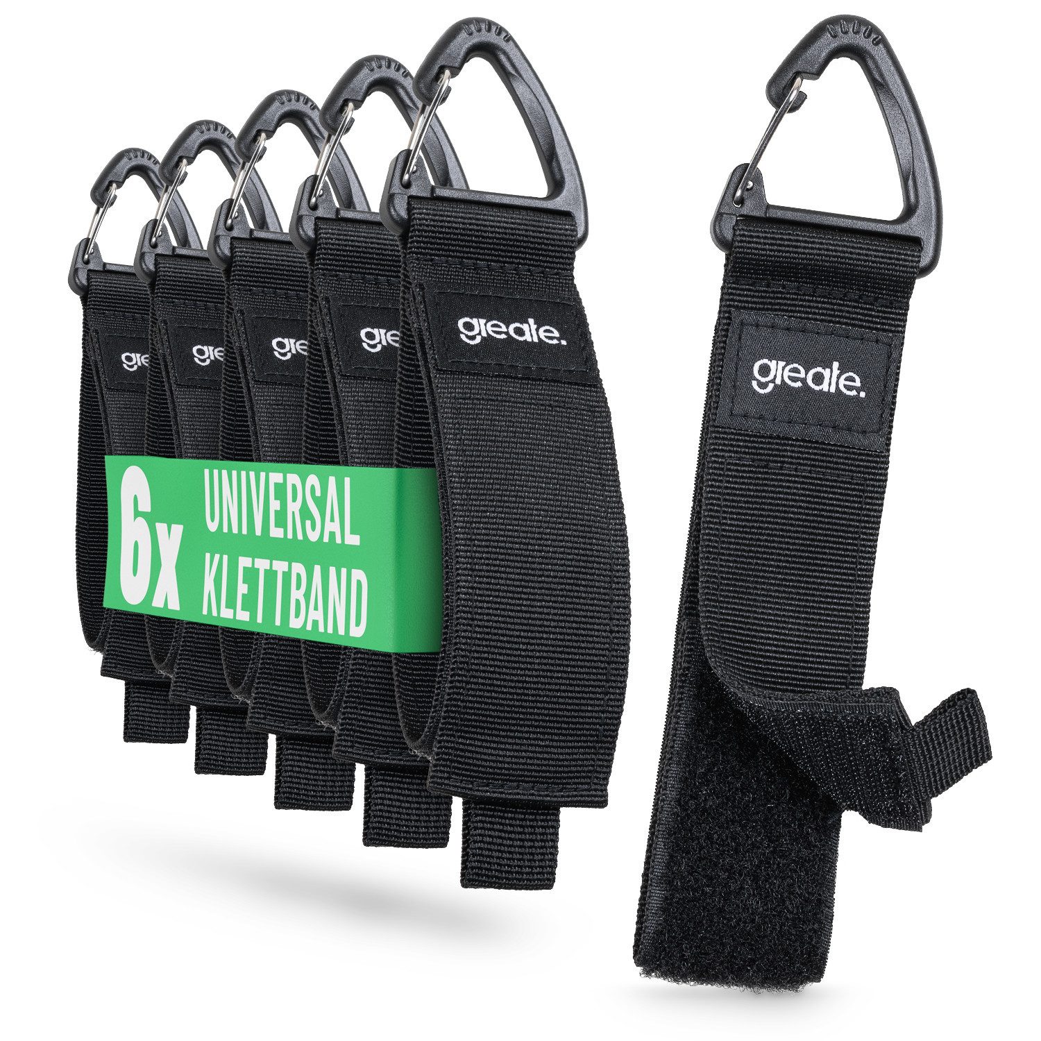 greate. 6x Verlängerungskabel Organizer & Aufhänger bis 22kg - Klettband Verlängerungskabel
