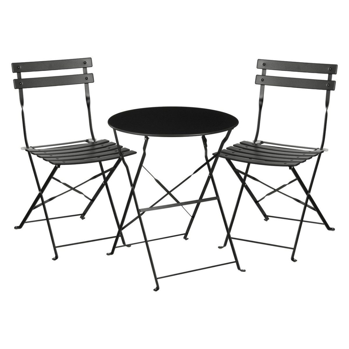 Mica Decorations Bistrotisch Mica Decorations Laurence Metall Bistroset – Schwarz