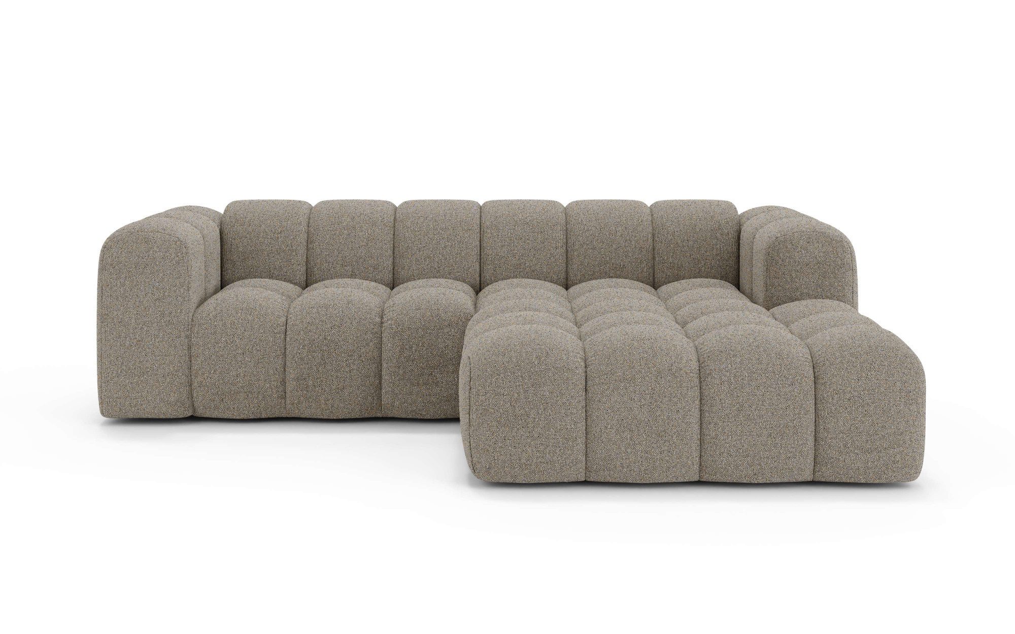 OTTO home Ecksofa KALLIE Design-Sofa mit Wellenunterfederung, Bubble-Optik, günstig online kaufen