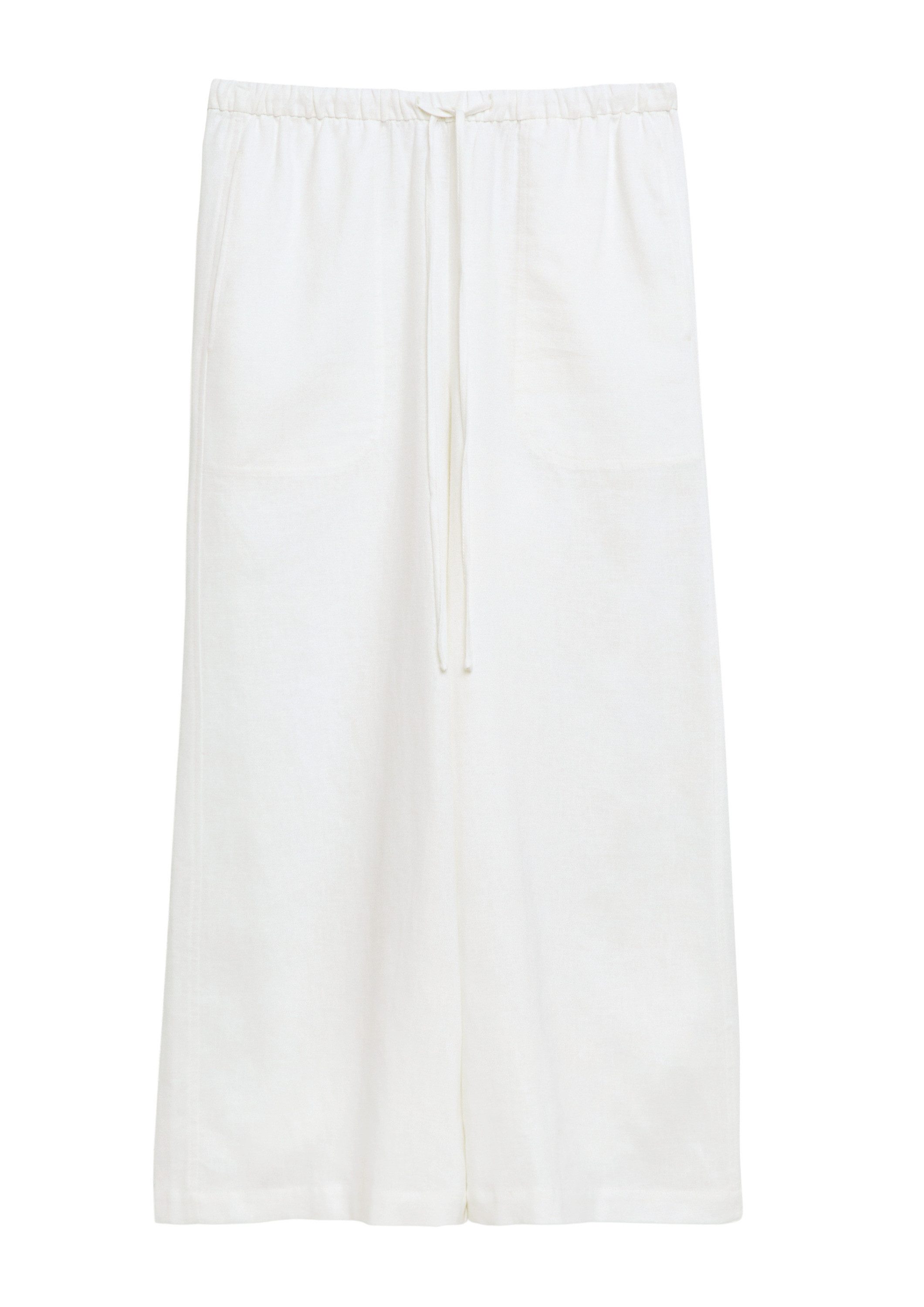 comma 7/8-Hose Hose Culotte aus Leinenmix mit Elastikbund