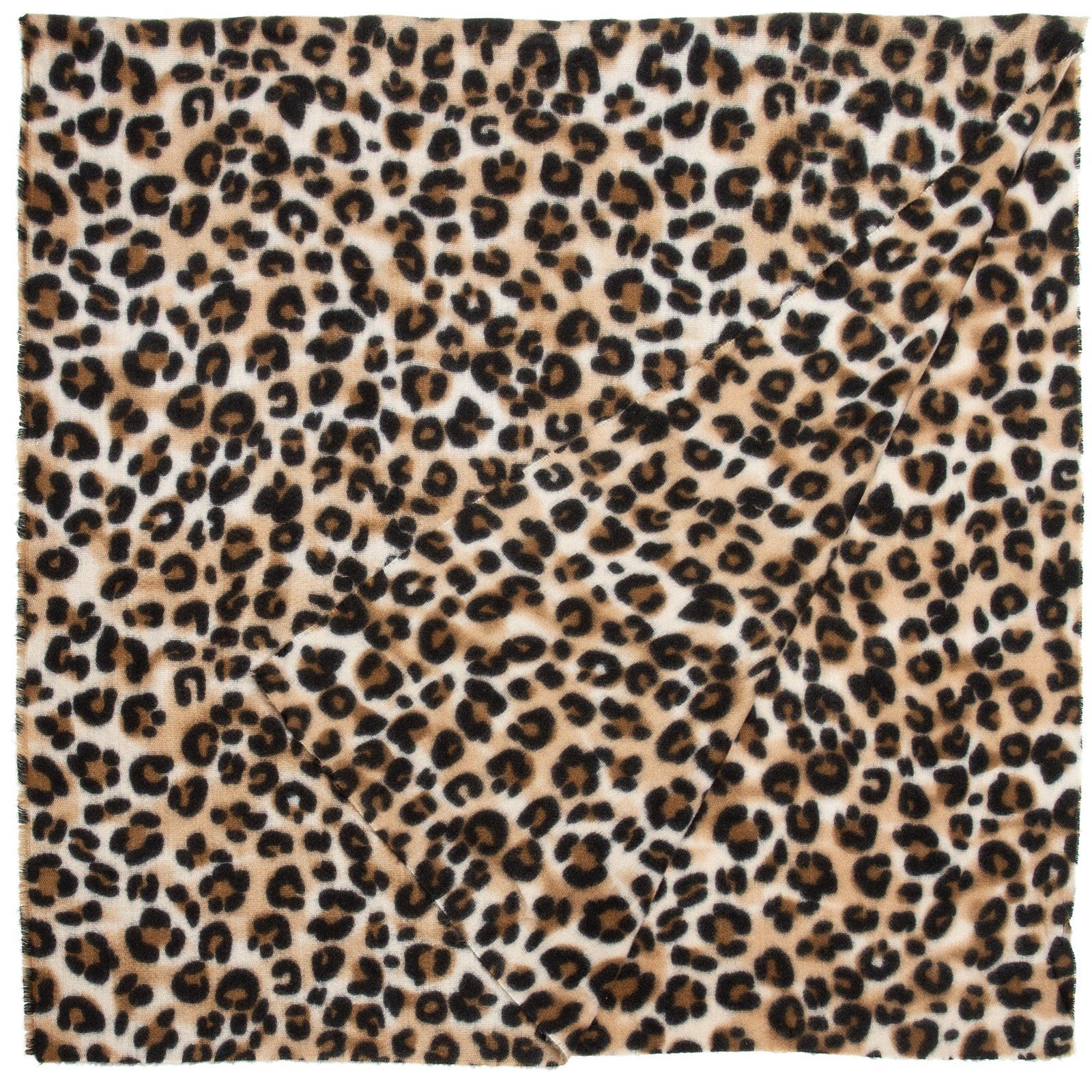 Caspar Modeschal SC501 weicher warmer Damen XL Schal mit Leo Animal Print