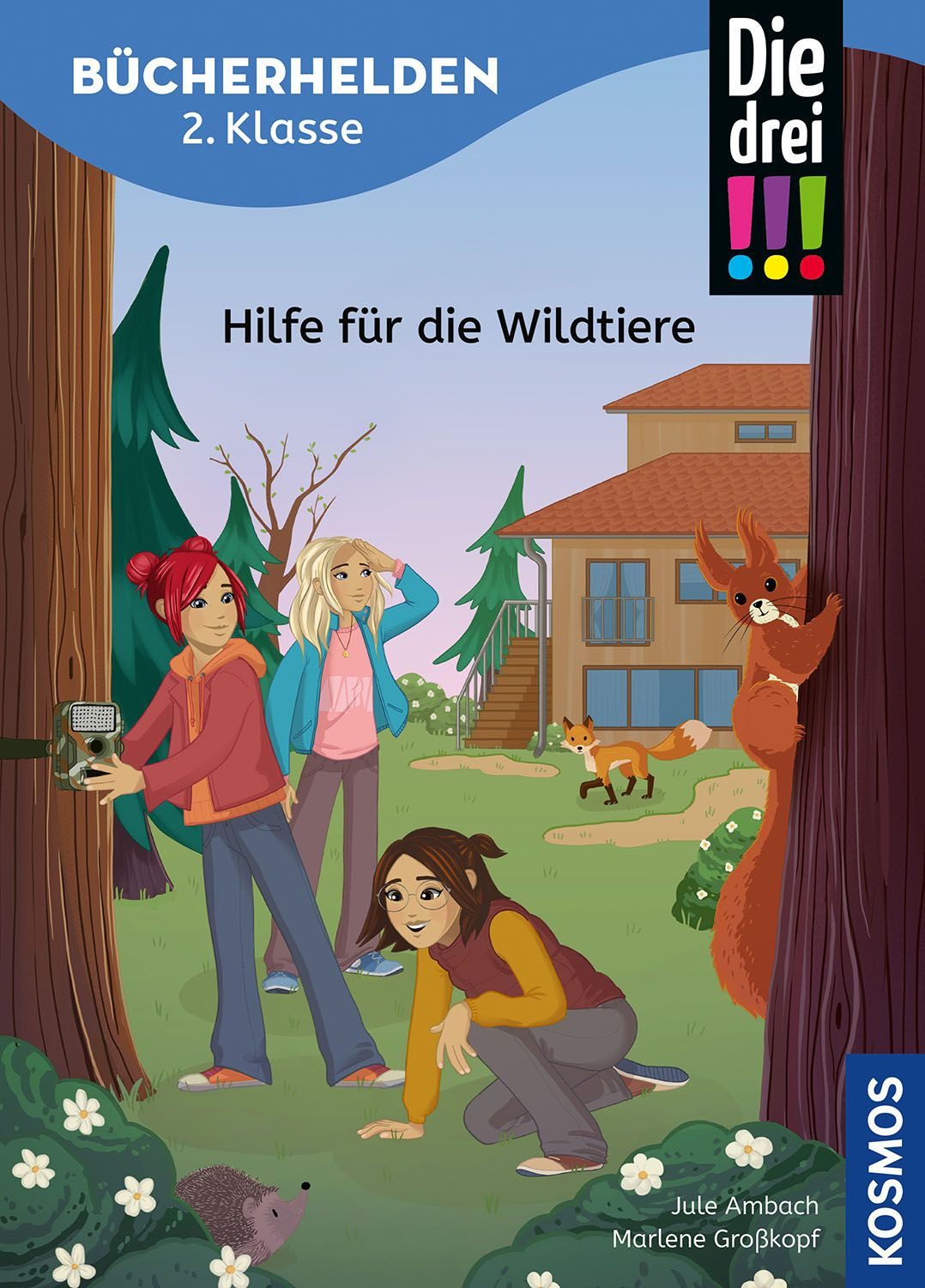 Die drei !!!, Bücherhelden 2. Klasse, Hilfe für die Wildtiere / Jule Ambach, Gut lesen können – Erstlesebuch ab 7 Jahren mit Leserätseln zum Mitknobeln, spannende Detektivgeschichten mit Kim, Franzi und Marie
