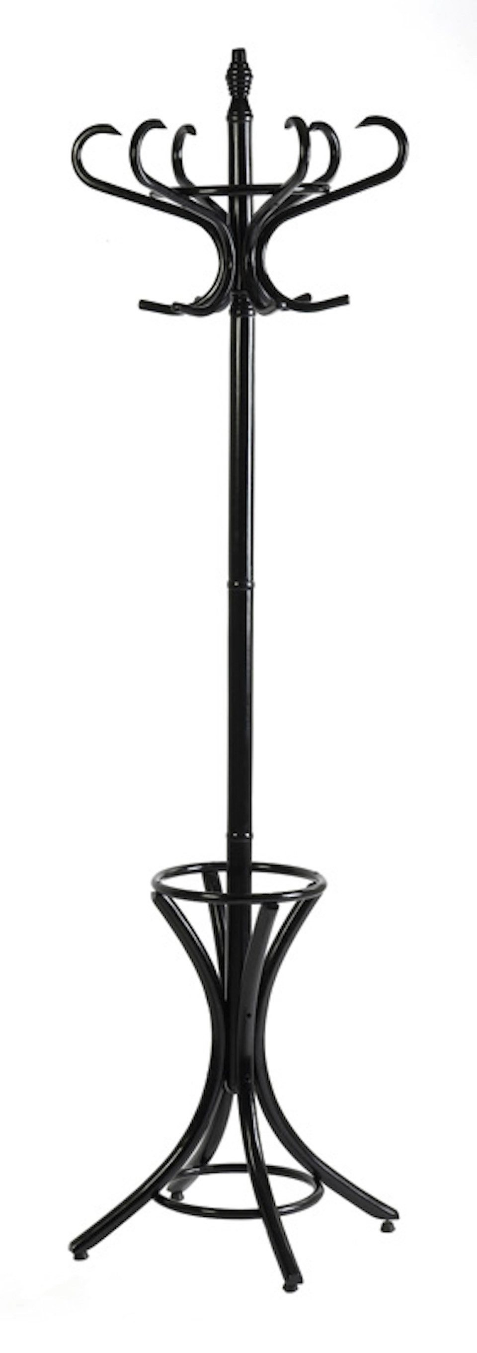 PROREGAL® Garderobenständer Freistehender Garderoben- & Regenschirmständer aus Holz, Braun