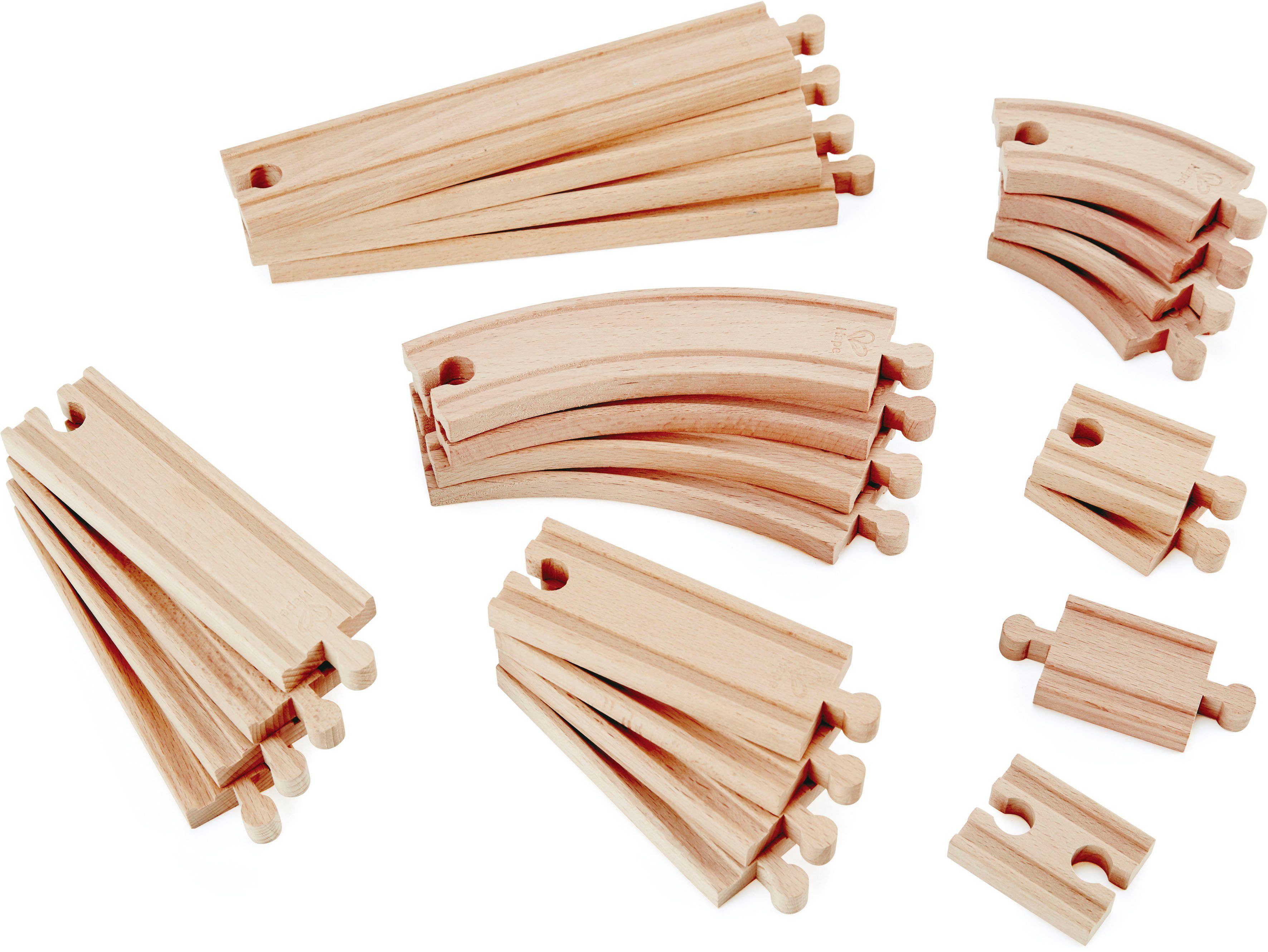 Hape Gleise-Set Schienenausbauset, passend für alle Hape Holzeisenbahnen