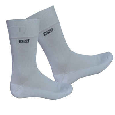 Sockswear Arbeitssocken Weiße Socken für Köche und Küchenchefs (6-Paar)