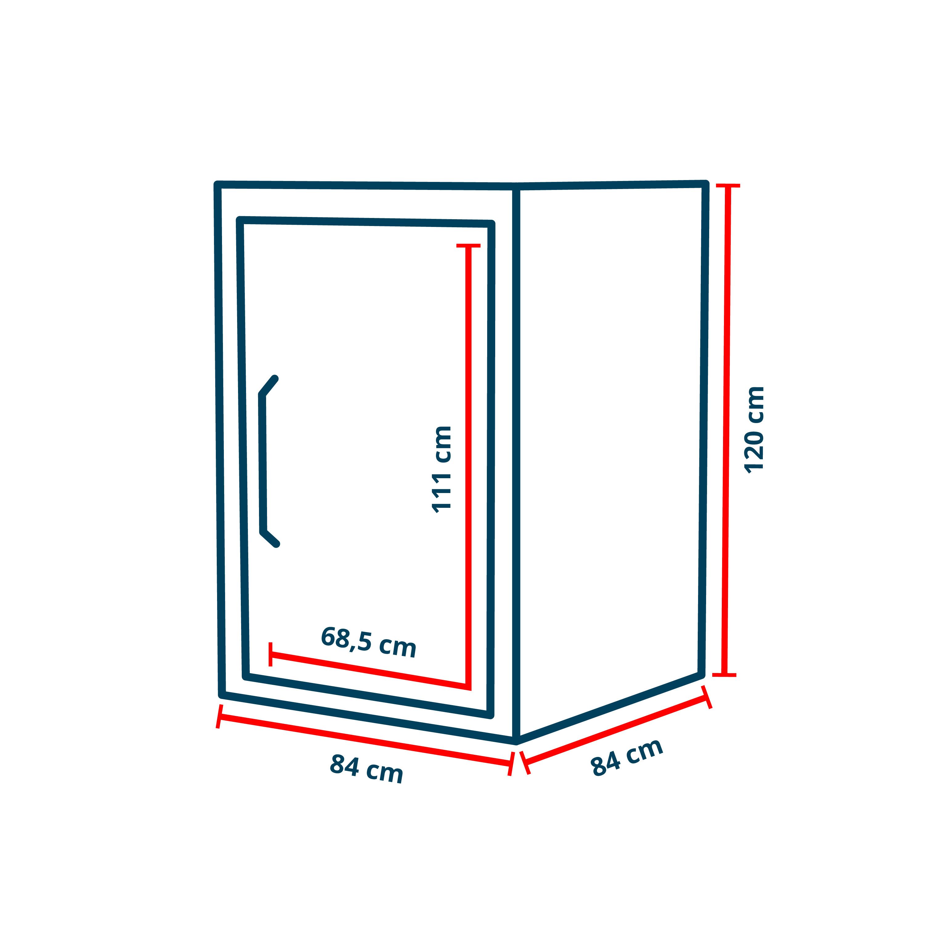 GFP Mülltonnenbox Mülltonnenverkleidung Müllbox Greta, 84x84x120 cm