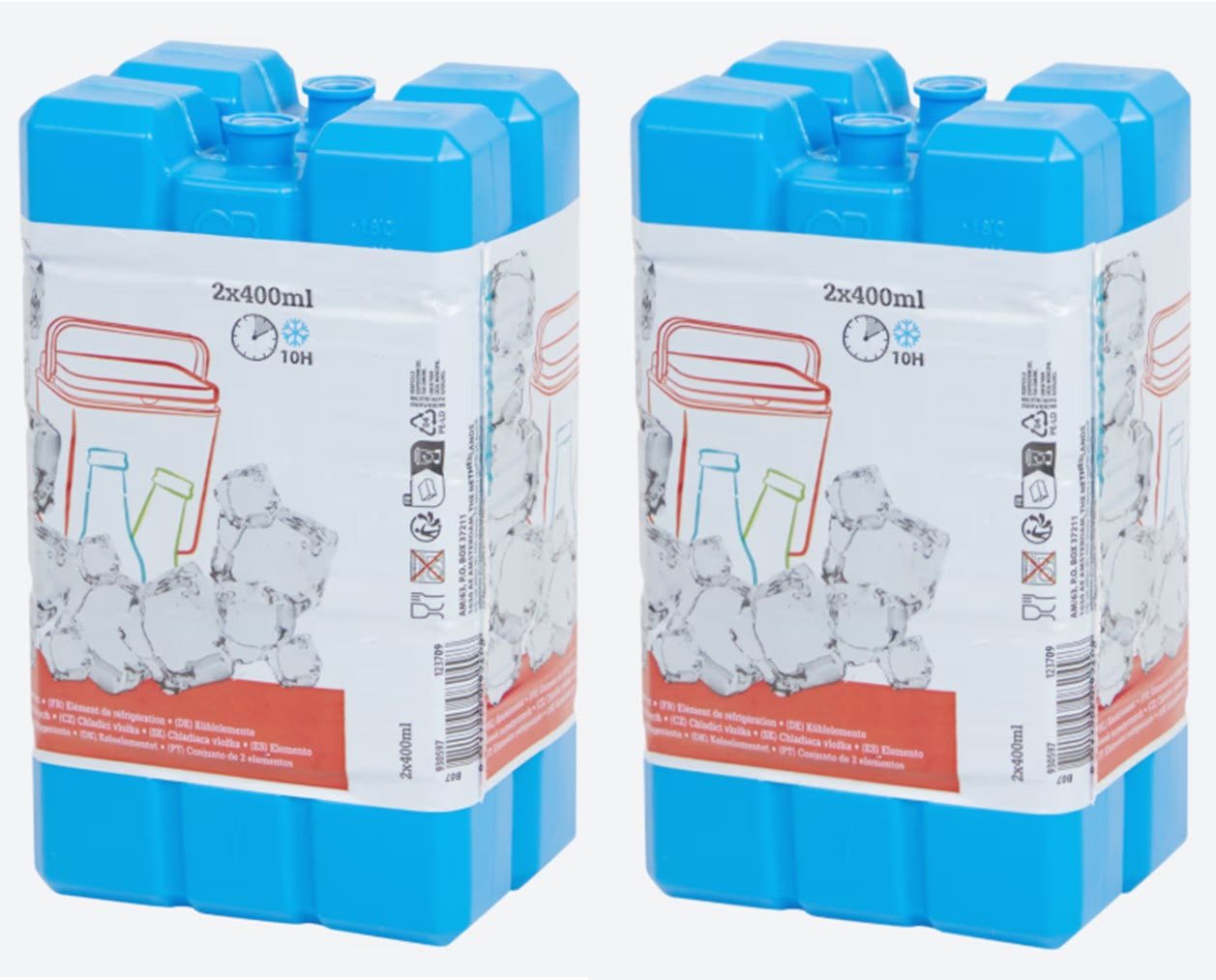 Spectrum Kühlakku Kühlelemente Kühlakku 4 x 400 ml