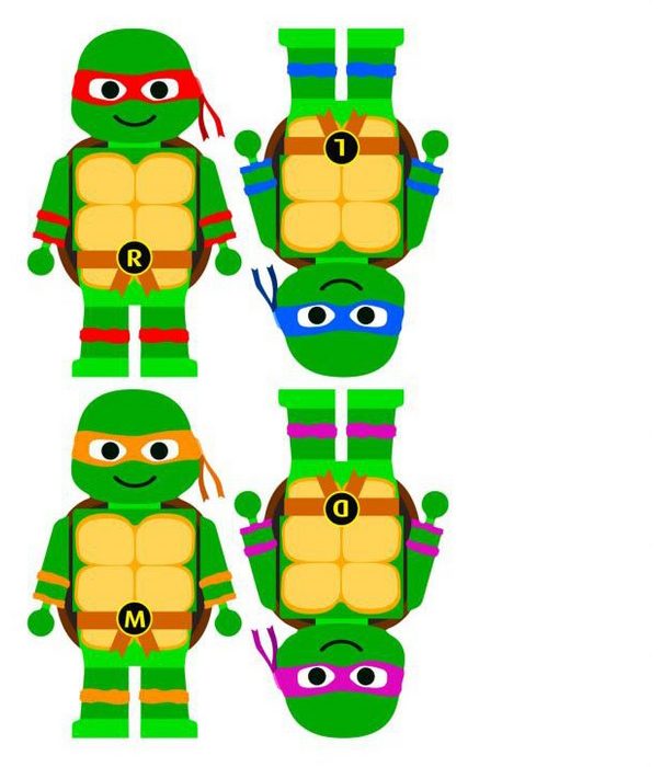 Wall-Art Wandtattoo Teenage Mutant Ninja Turtles (1 St)