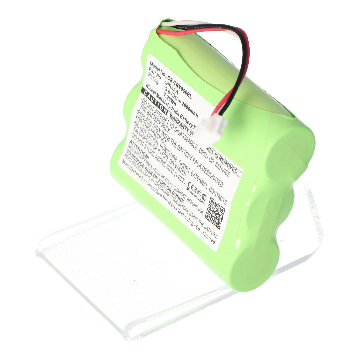 AccuCell Kranakku NiMH 3,6V 2000mAh ersetzt Tyro HR3AA Akku 2000 mAh (3,6 V)