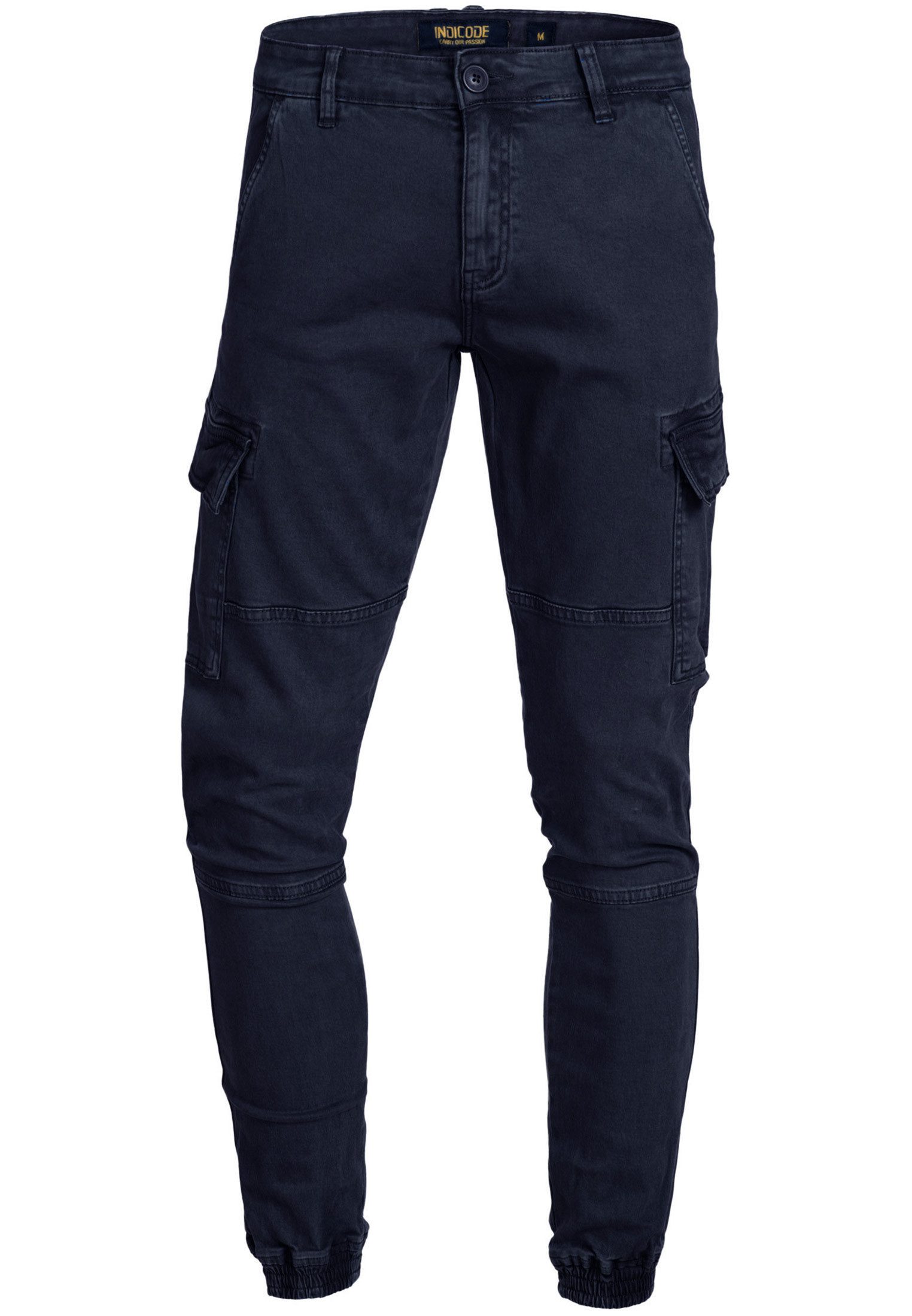 Indicode Cargohose Herren August Cargo Hose Herrenhose mit 6 Taschen