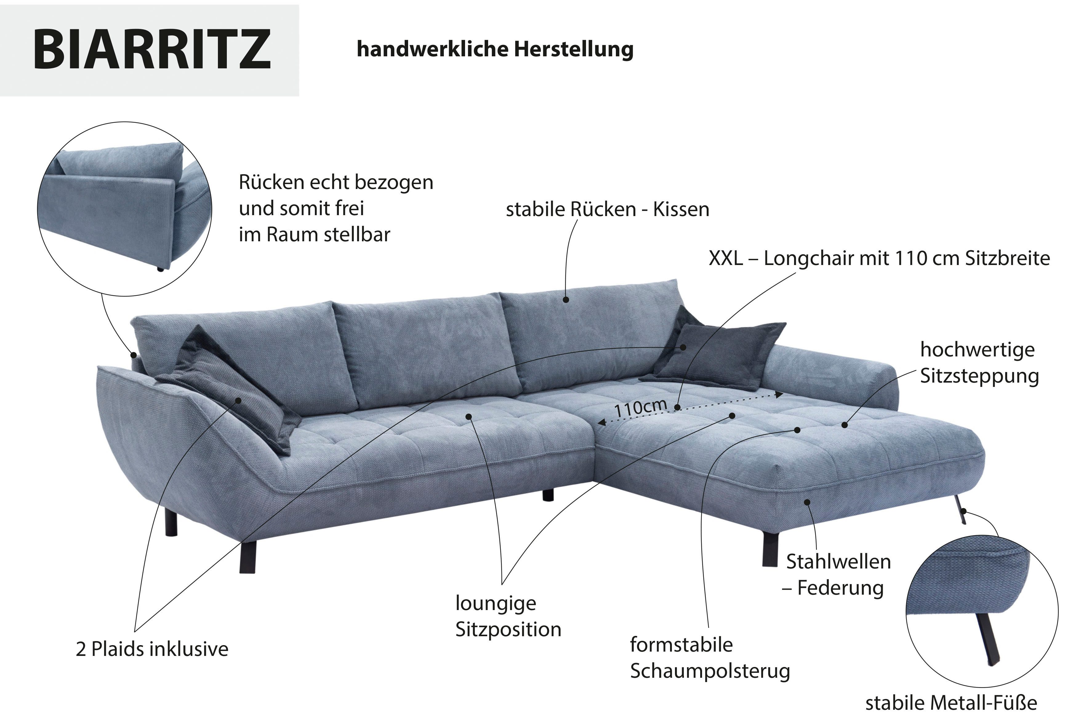 exxpo - sofa fashion Ecksofa Biarritz günstig online kaufen
