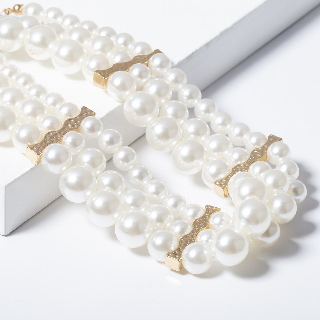SCOZBT Kette ohne Anhänger Natürlichen Charme der wunderschönen Perlenkette, Halskette Temperament Charme tragen Perlenkette
