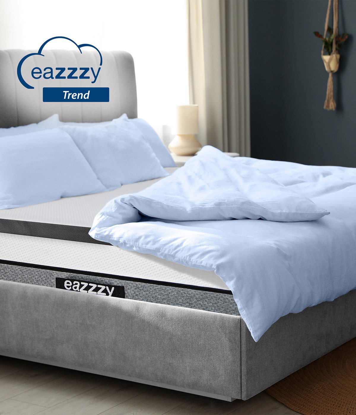Genius, Topper EaZzzy Trend 180x200 cm und weitere Größen, 5 cm hoch, (1-tlg.Set), Memory Schaum, Allergiker geeignet, Matratzenauflage