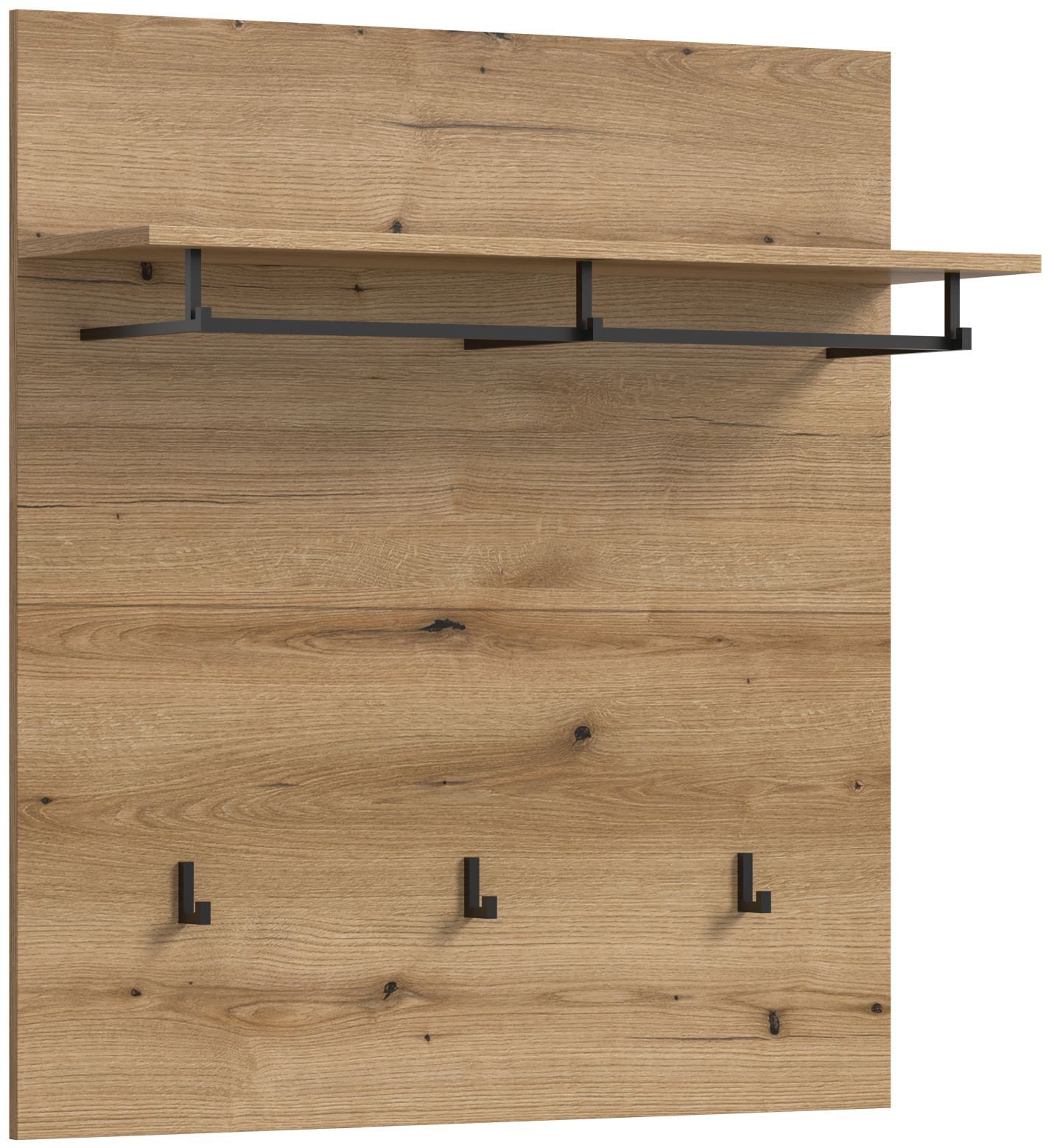 xonox.home Garderobenpaneel Paneel Scout, Evoke Oak Nachbildung Melamin Modern 90x98x27 cm