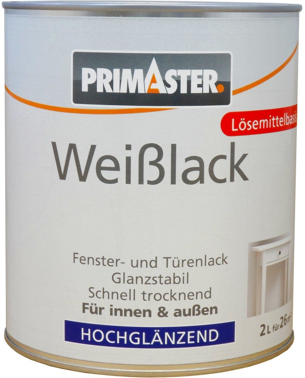 Weißlack Primaster Weißlack 2 L hochglänzend