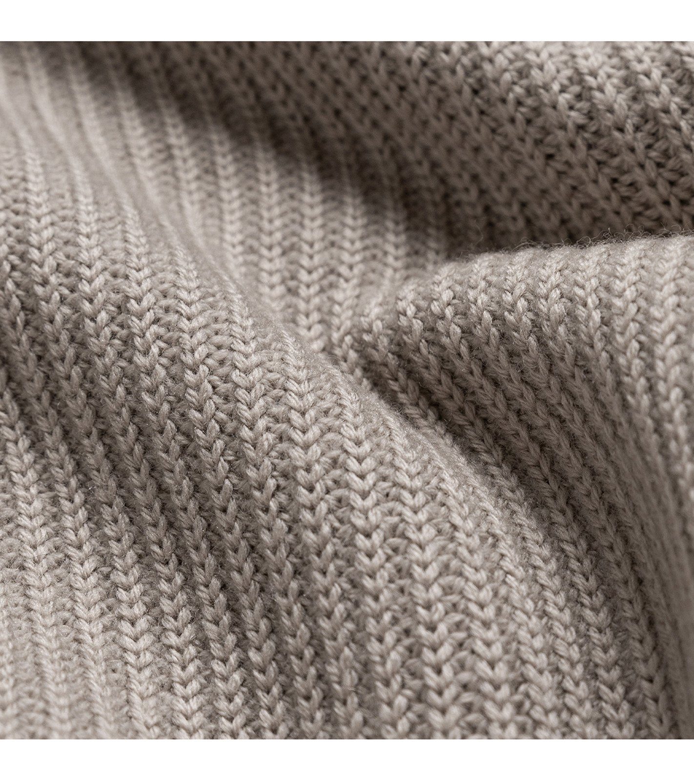 SUNFLOWER Rundhalspullover SUNFLOWER Field Sweater Herren Strick-Pullover  aus Merino-Wolle Sweatshirt Beige