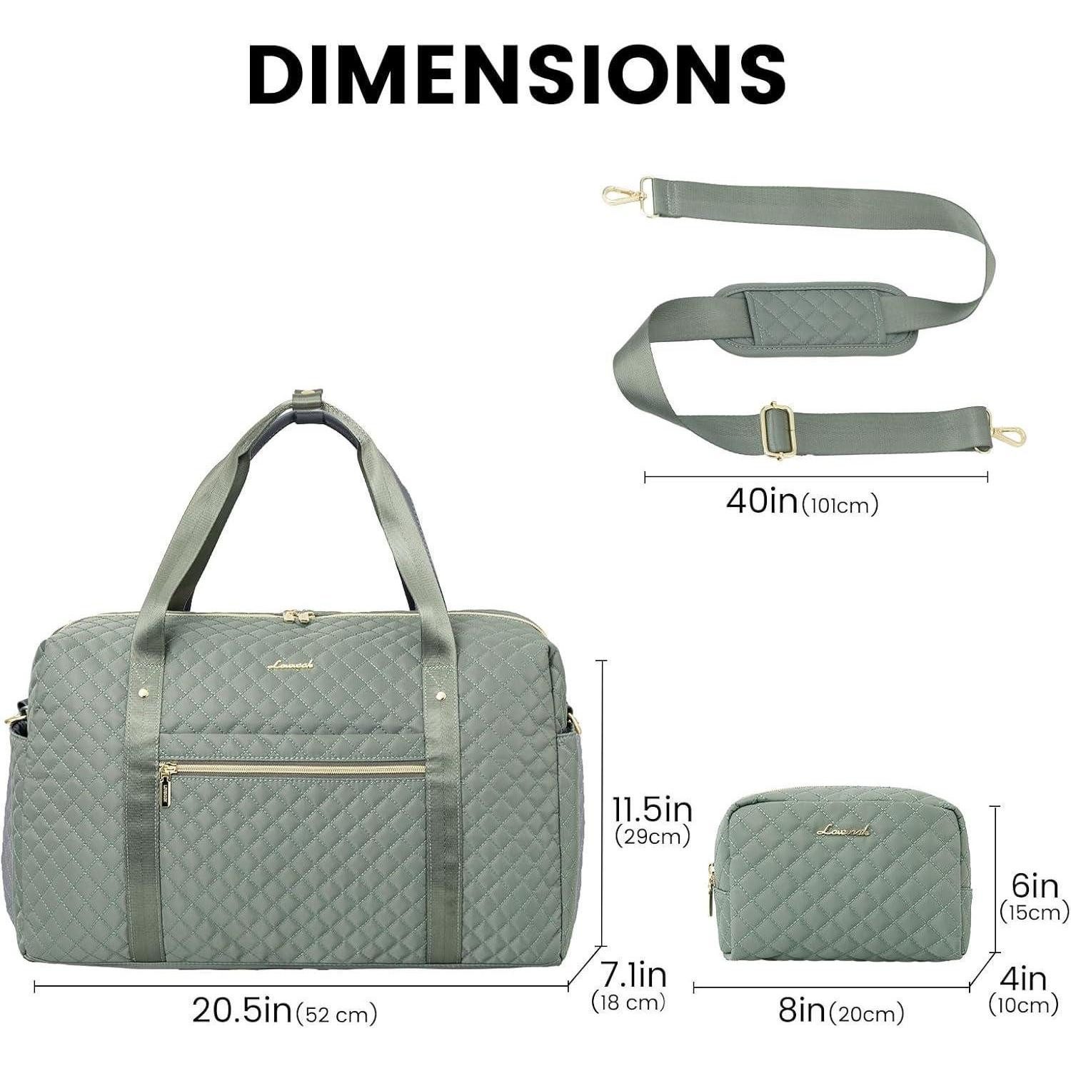 LuxusKollektion Weekender Reisetasche Damen Sporttasche mit Laptopfach Groß Weekender Handgepäck