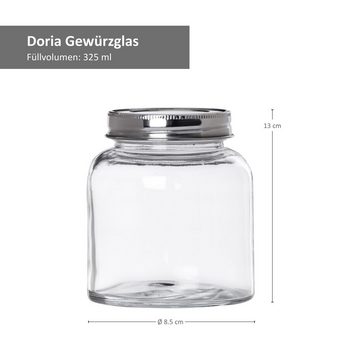 MamboCat Vorratsglas 4er Set Vorratsglas Doria 325ml - 4x 11961, Glas