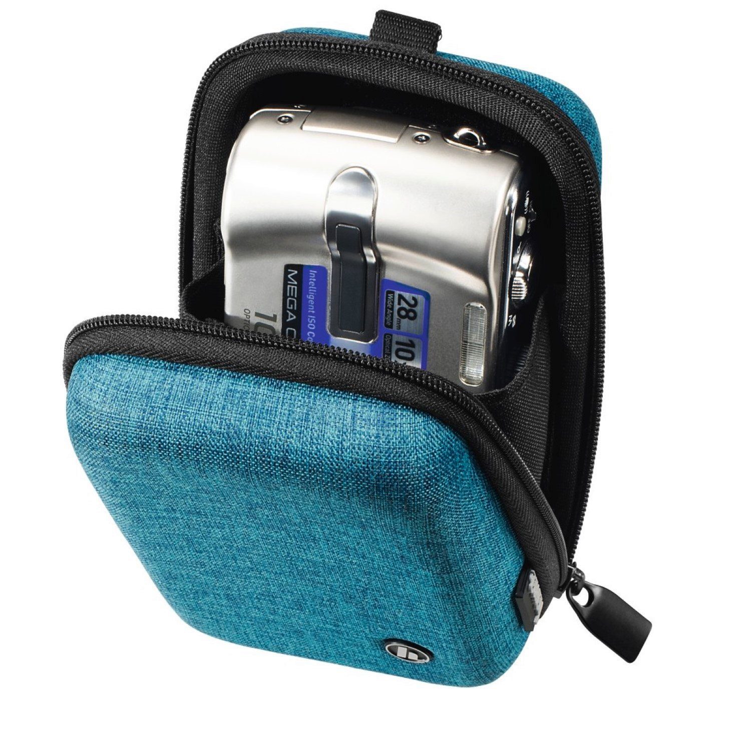 Hama Kameratasche Kamera-Tasche Hard-Case Schutz-Hülle, Gürtel-Schlaufe, Innenfutter, kleines Fach, für Digital-Kamera etc.