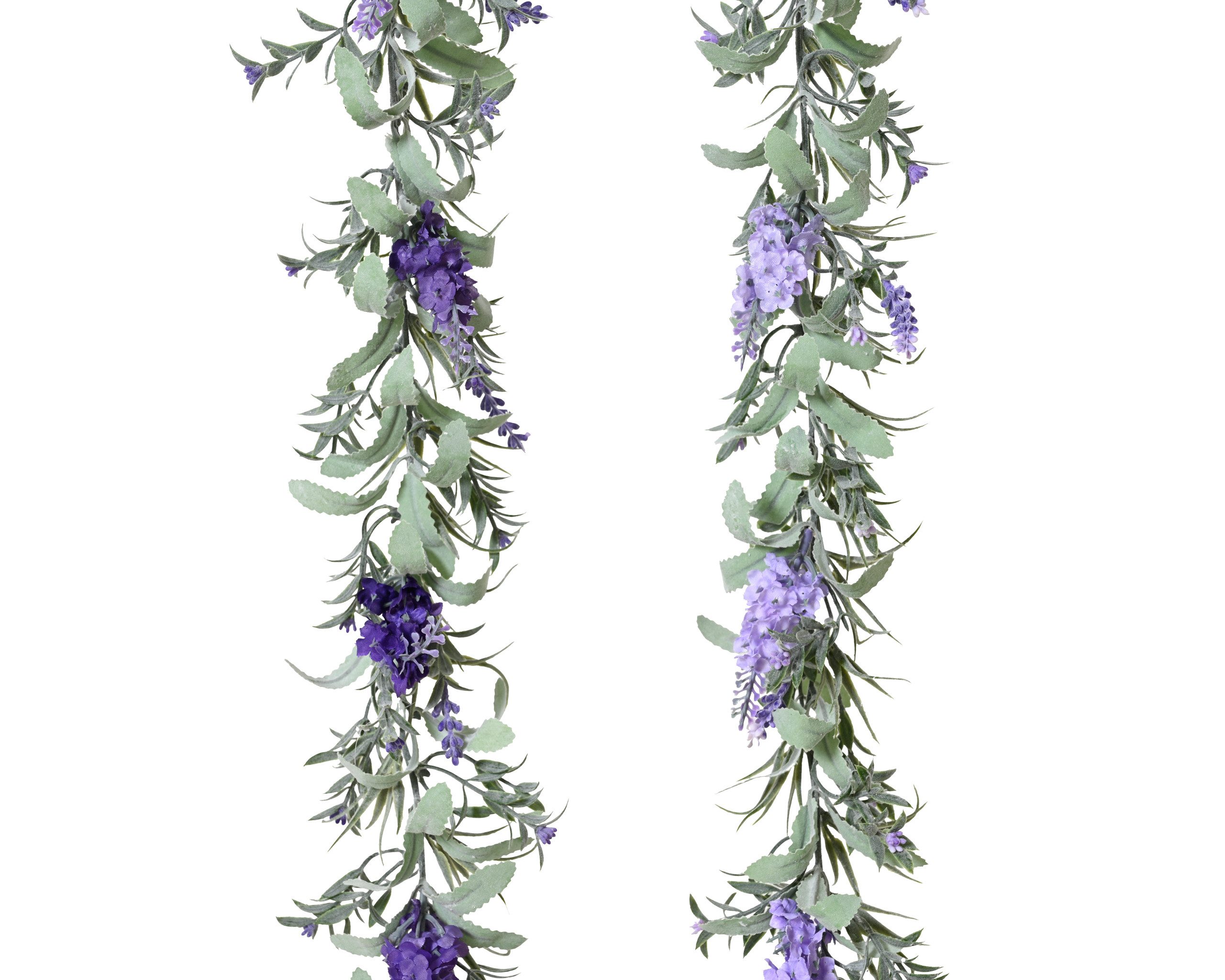 Kunstgirlande, Decoris season decorations, Künstliche Flieder Girlande 15x150cm 1 Stück sortiert