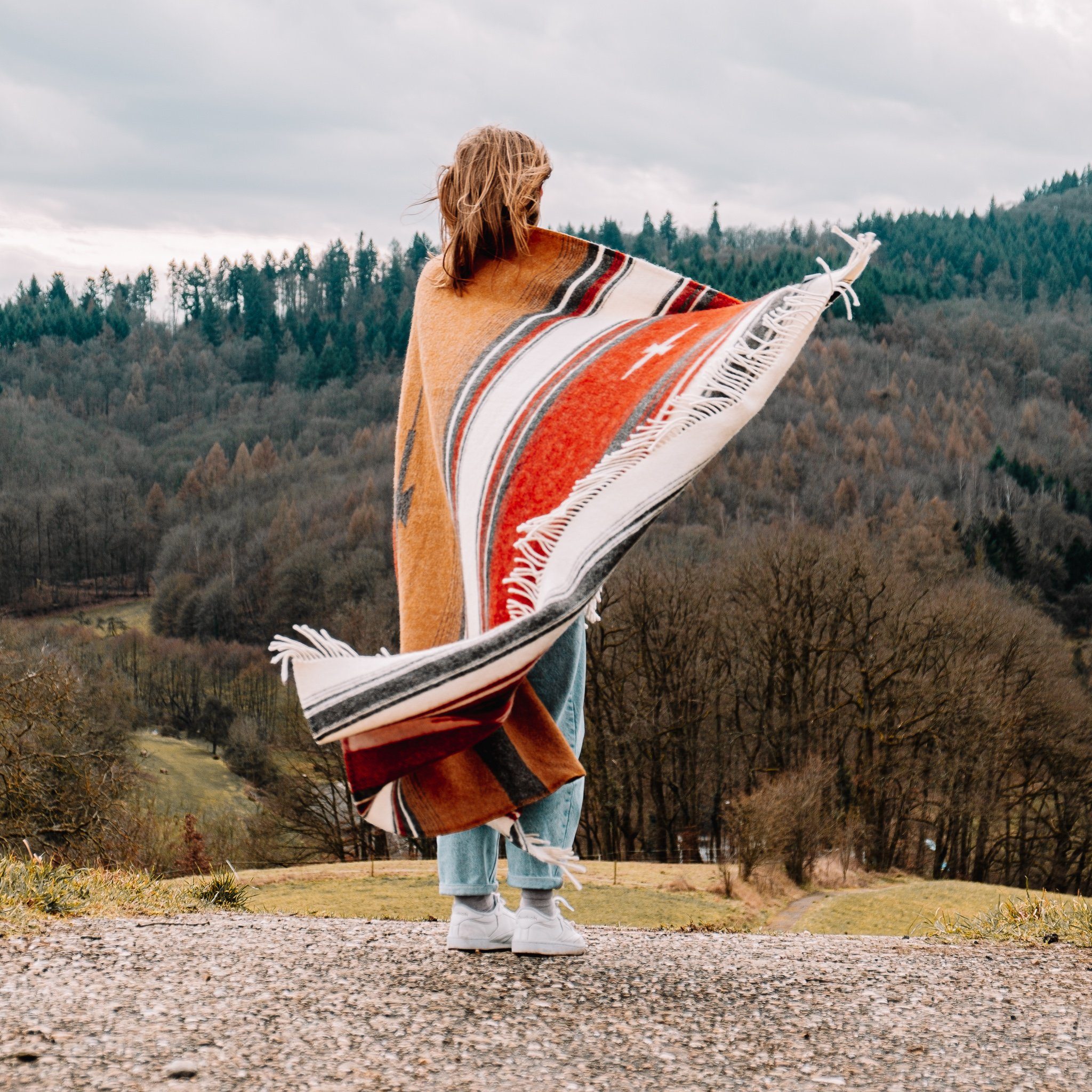 Wolldecke PATAGONIA, Steppenwolle, Nachhaltige Wolldecke bunt günstig online kaufen