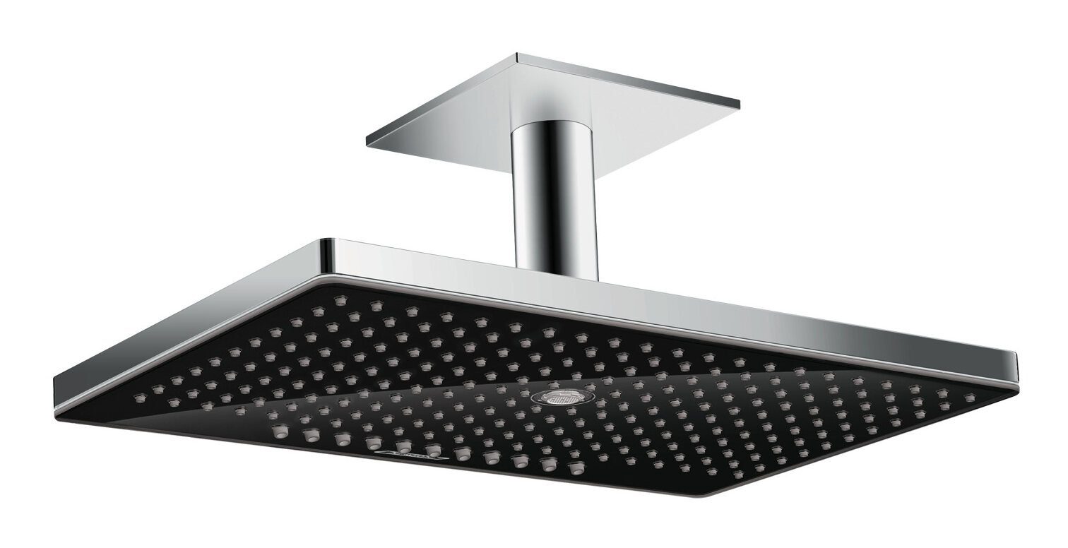 hansgrohe Kopfbrause Rainmaker Select, Kopfbrause 460 3jet mit Deckenanschluss - Schwarz / Chrom