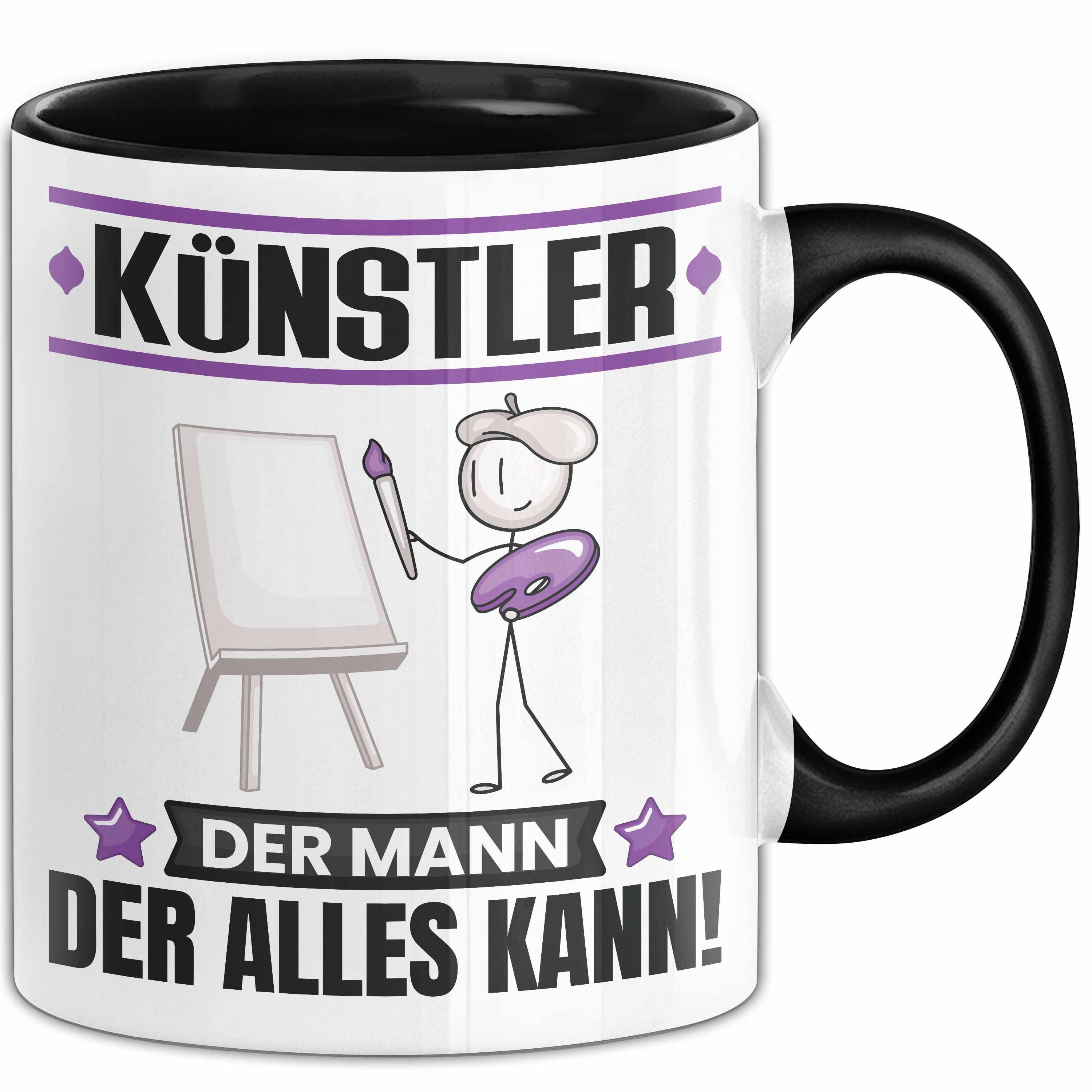 Trendation Tasse Künstler Tasse Geschenk für Künstler Der Mann Der Alles Kann Geschenki, Keramik