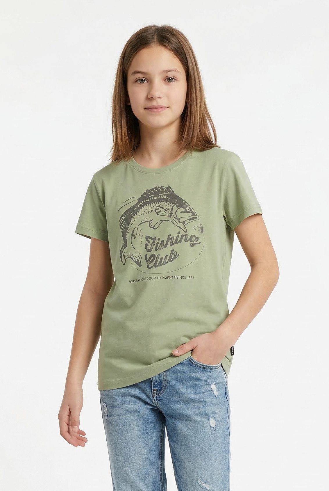 Icepeak T-Shirt LEADVILLE JR für Kinder und Jugendliche, aus Baumwolle