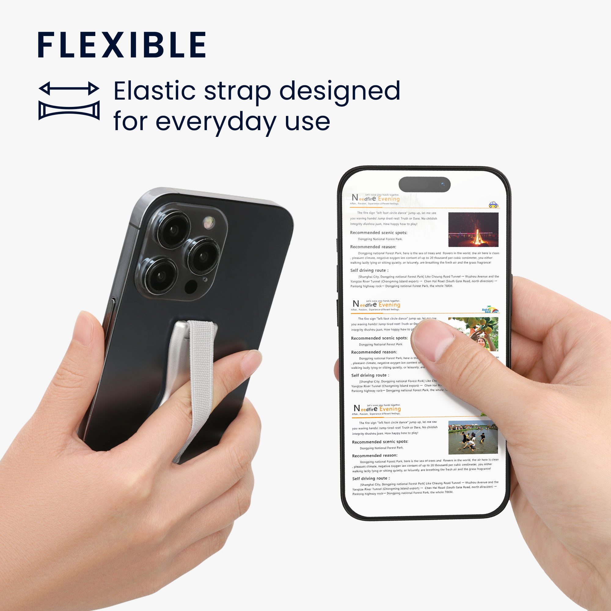 kwmobile Popsockets Smartphone Fingerhalter 3 Set, (3-tlg., Handy Halter Griff Halterung Einhandbedienung - 3x Handyhalter)