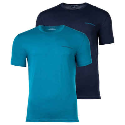 Emporio Armani T-Shirt »Herren T-Shirt, 2er Pack - Kurzarm, Rundhals,«