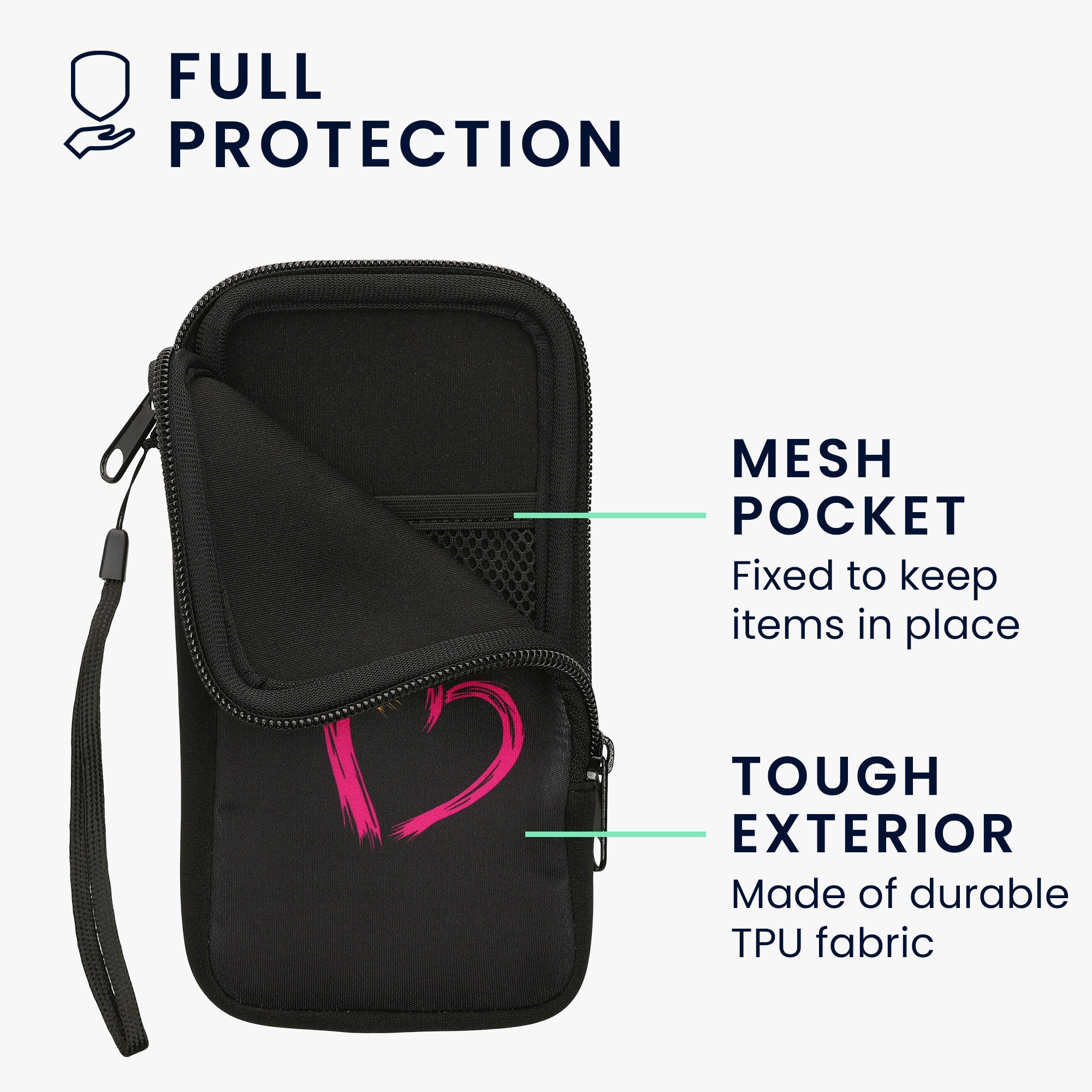 kwmobile Handytasche Handytasche für Smartphones XL - 6,7/6,8" (1-tlg), Neopren Handy Tasche Hülle Cover Case Schutzhülle