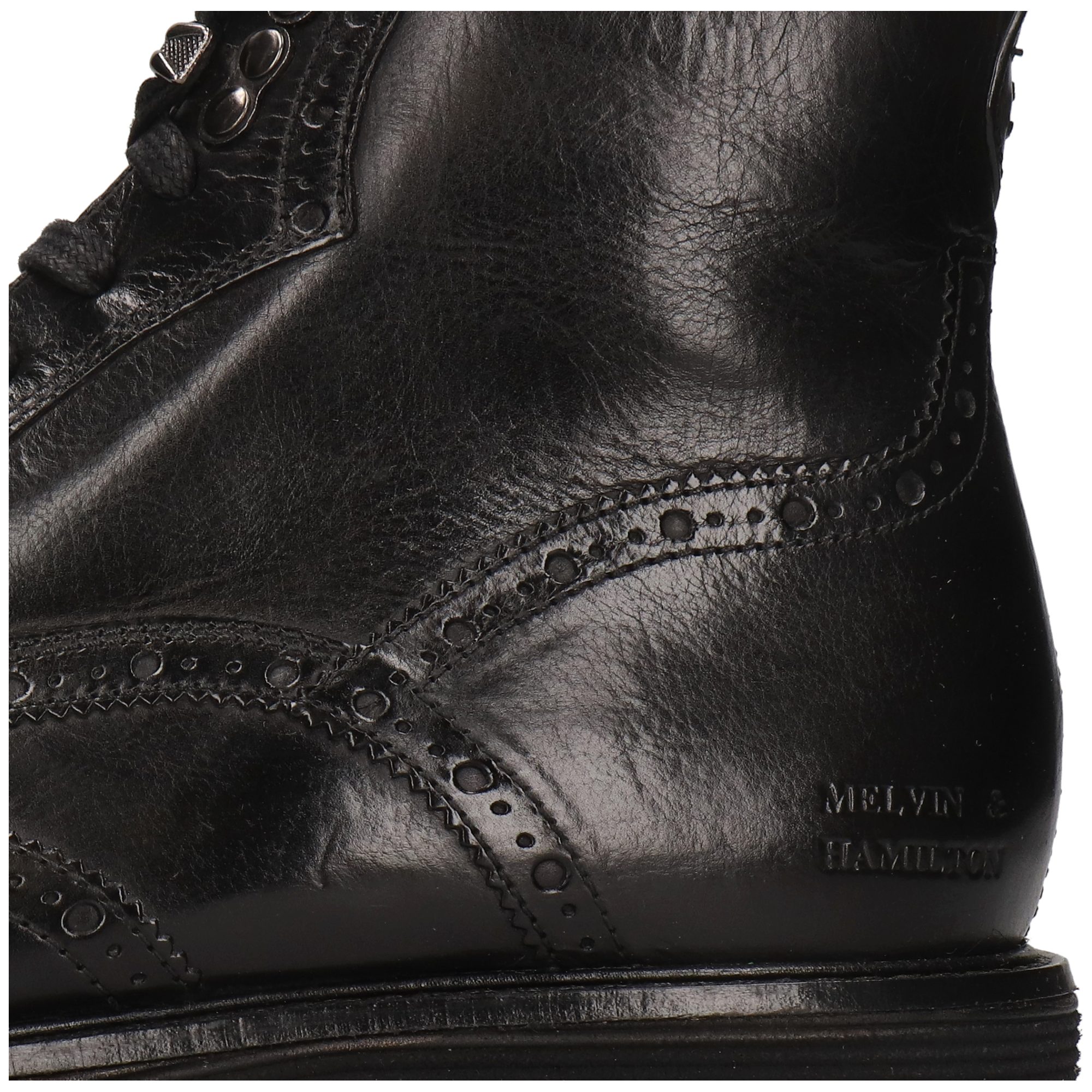 Melvin & Hamilton Trevor 34 Leder-Schnürstiefeletten für Herren Stiefelette Flache Absätze, Echtes Leder, Vegetabile Gerbung