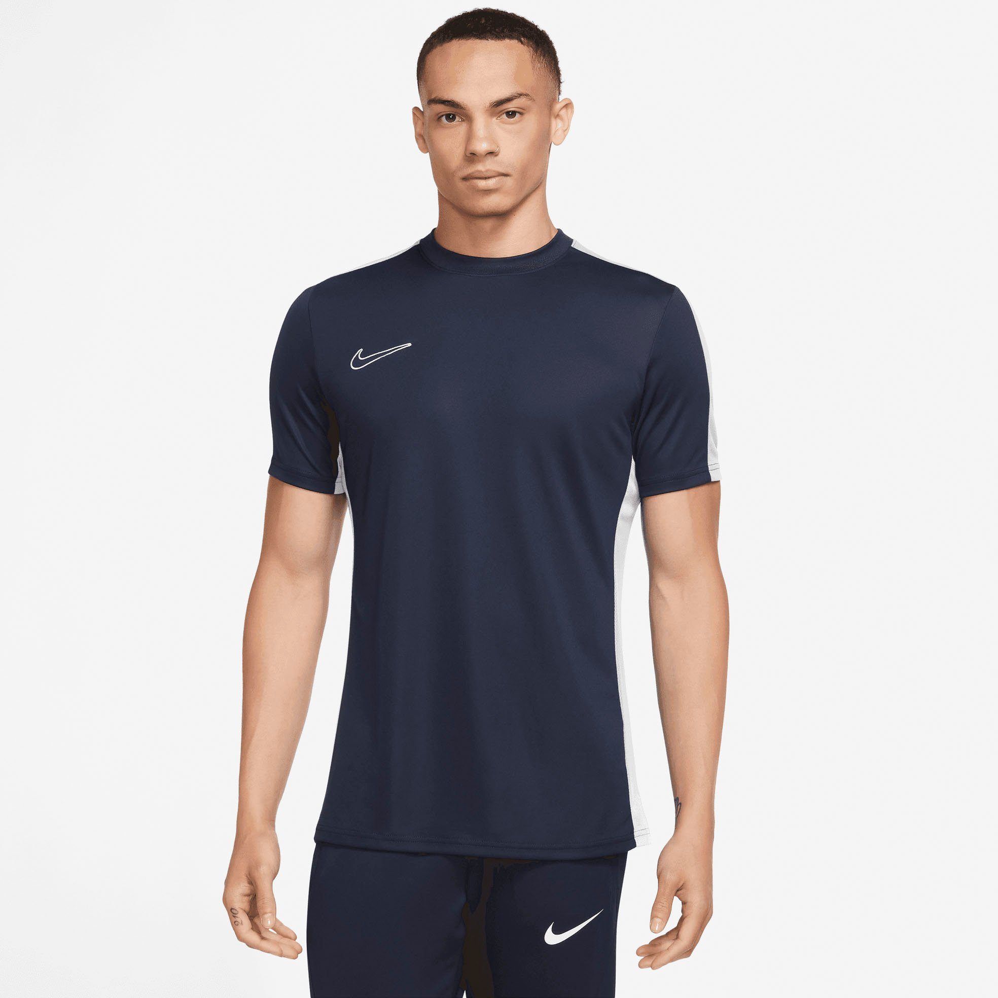 Academy Nike Dri-FIT Top Men's OBSIDIAN/WHITE/WHITE Soccer Funktionsshirt Short-Sleeve